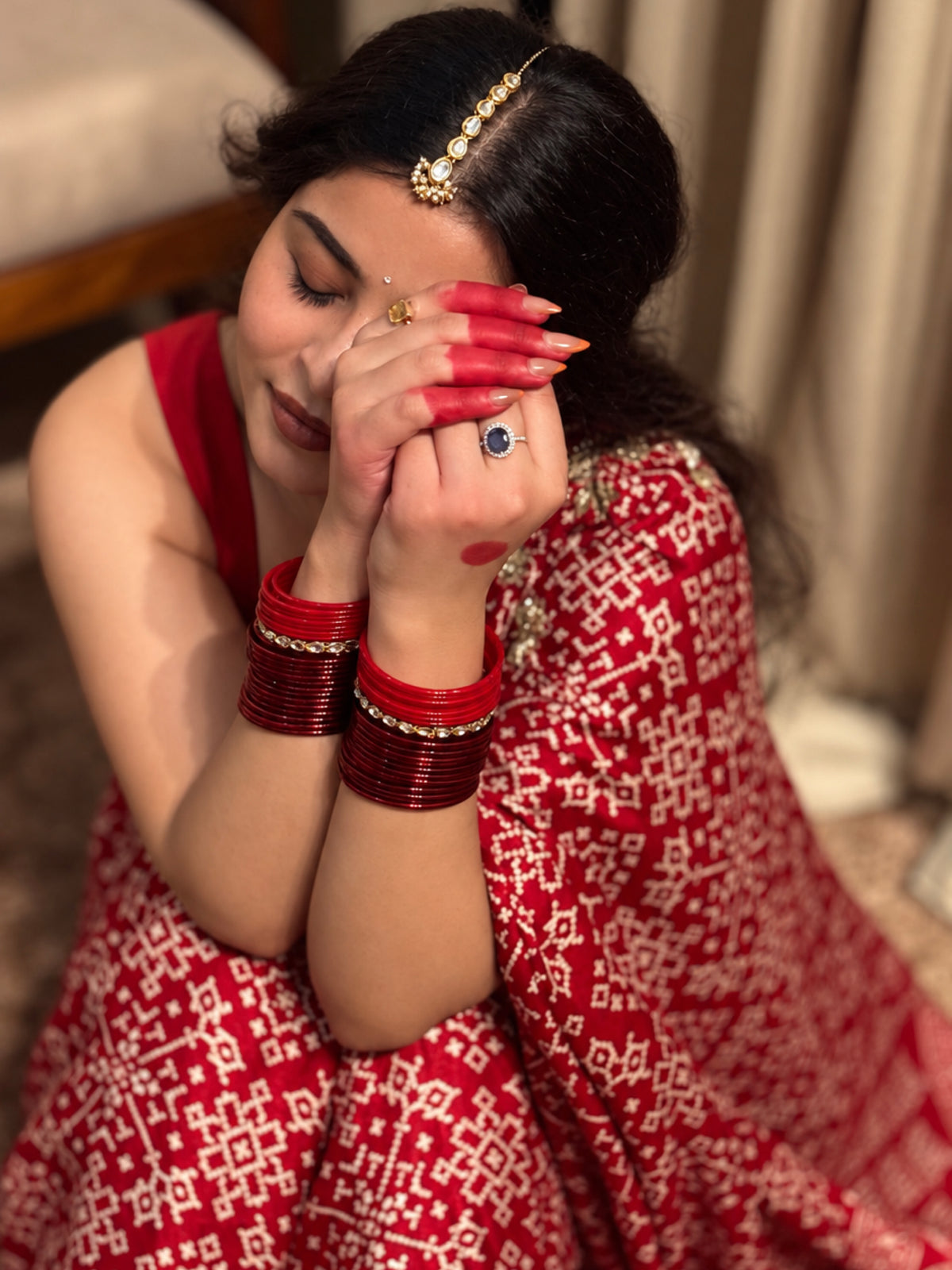 Beautiful Modal Gajji Silk Saree With Handwork