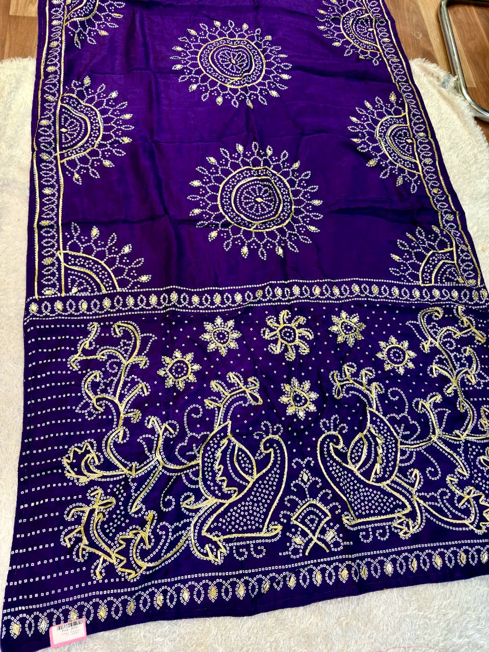 Dolla Silk Saree With Gottapatti Work