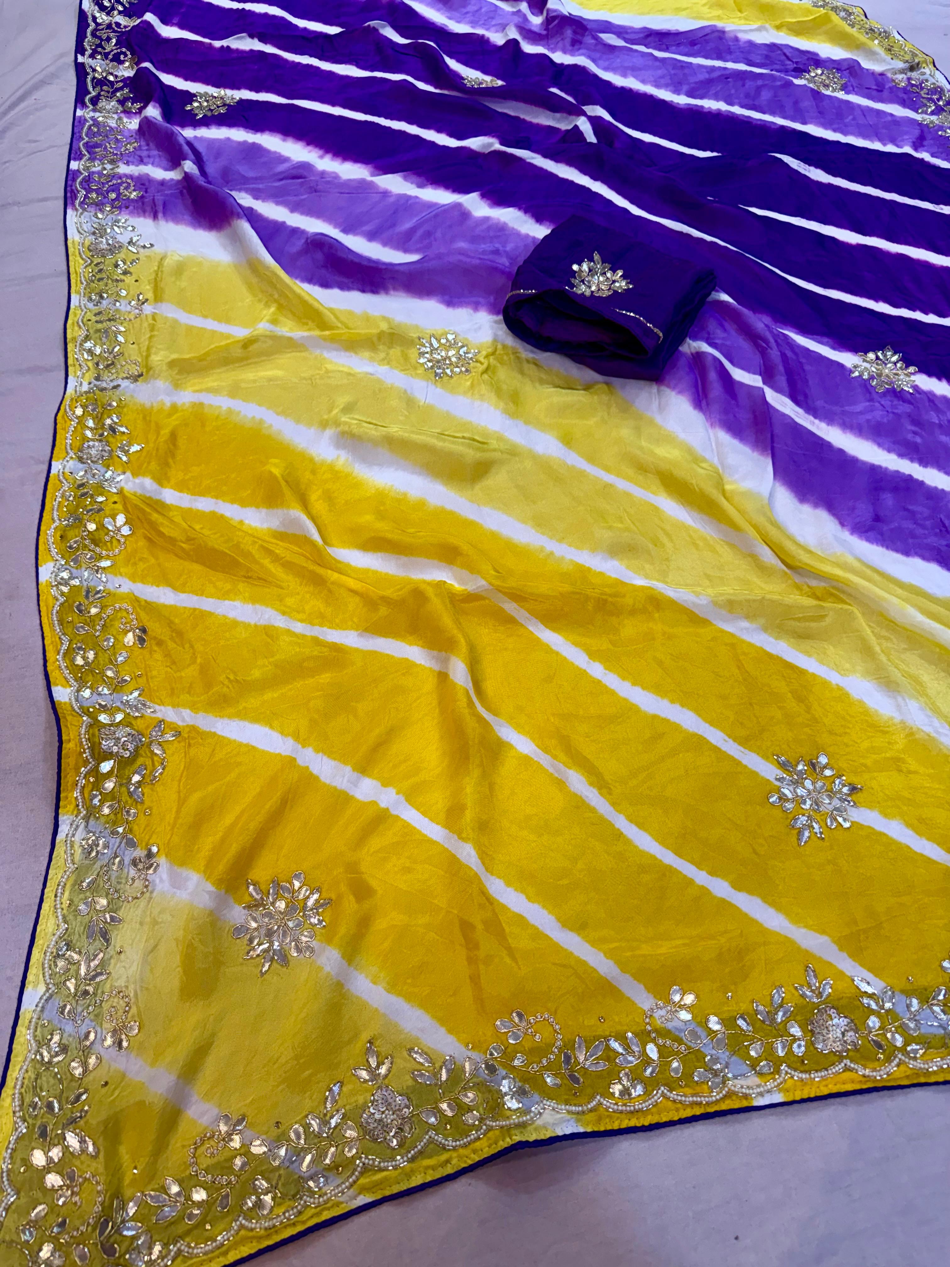 Latest H.O Silk Saree With Handwork