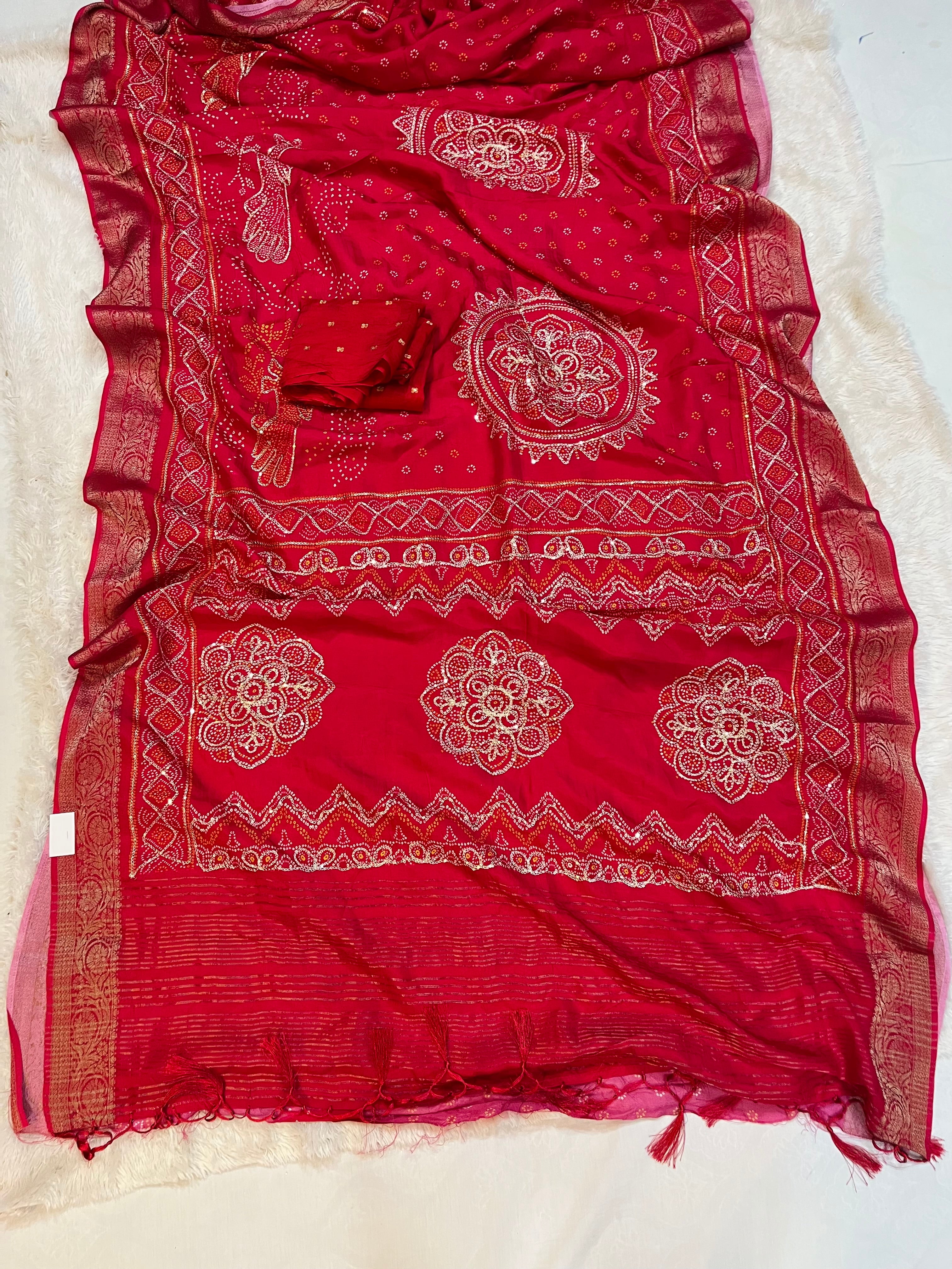 Dolla Silk Traditional Saree With Handwork Touch