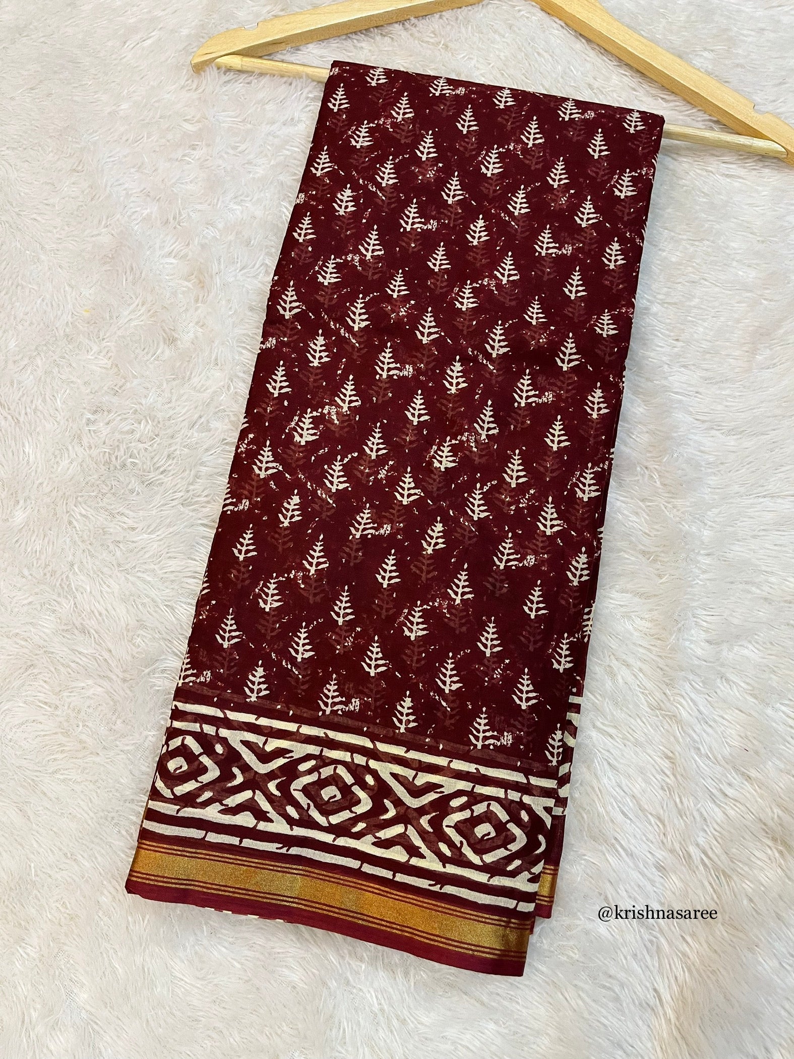 Pure Malmal Cotton Saree X Without Blouse