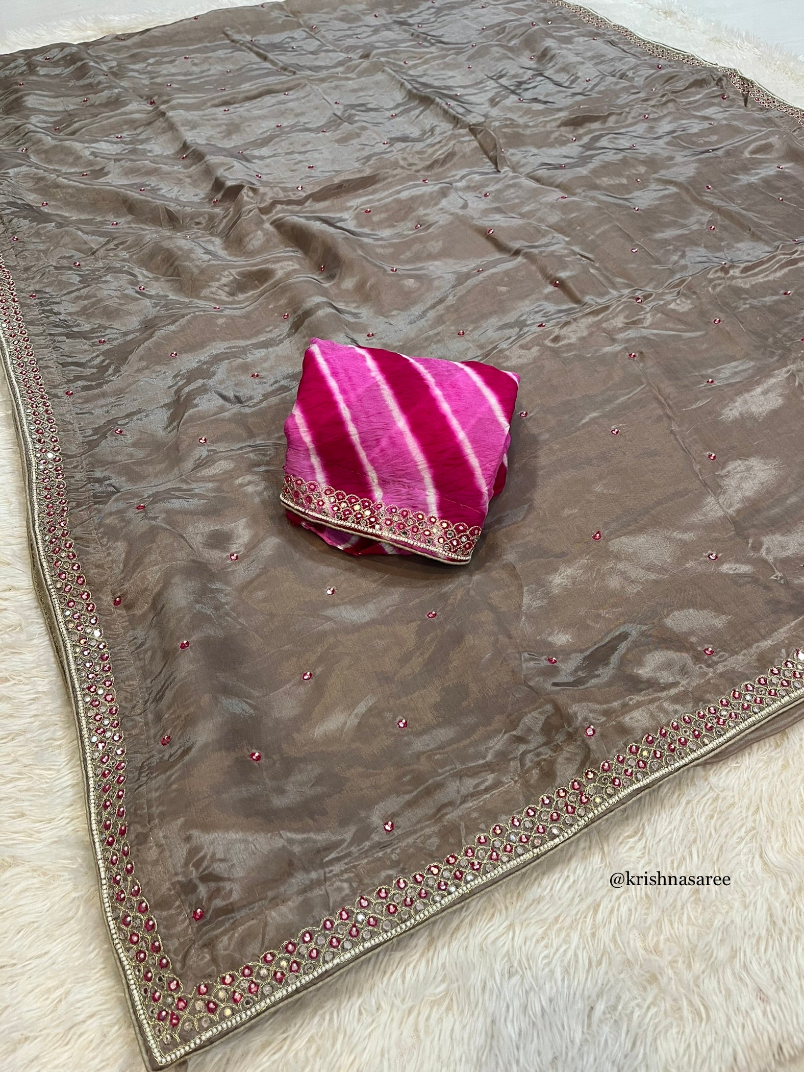 Beautiful Pure H.O. Silk Designer Saree