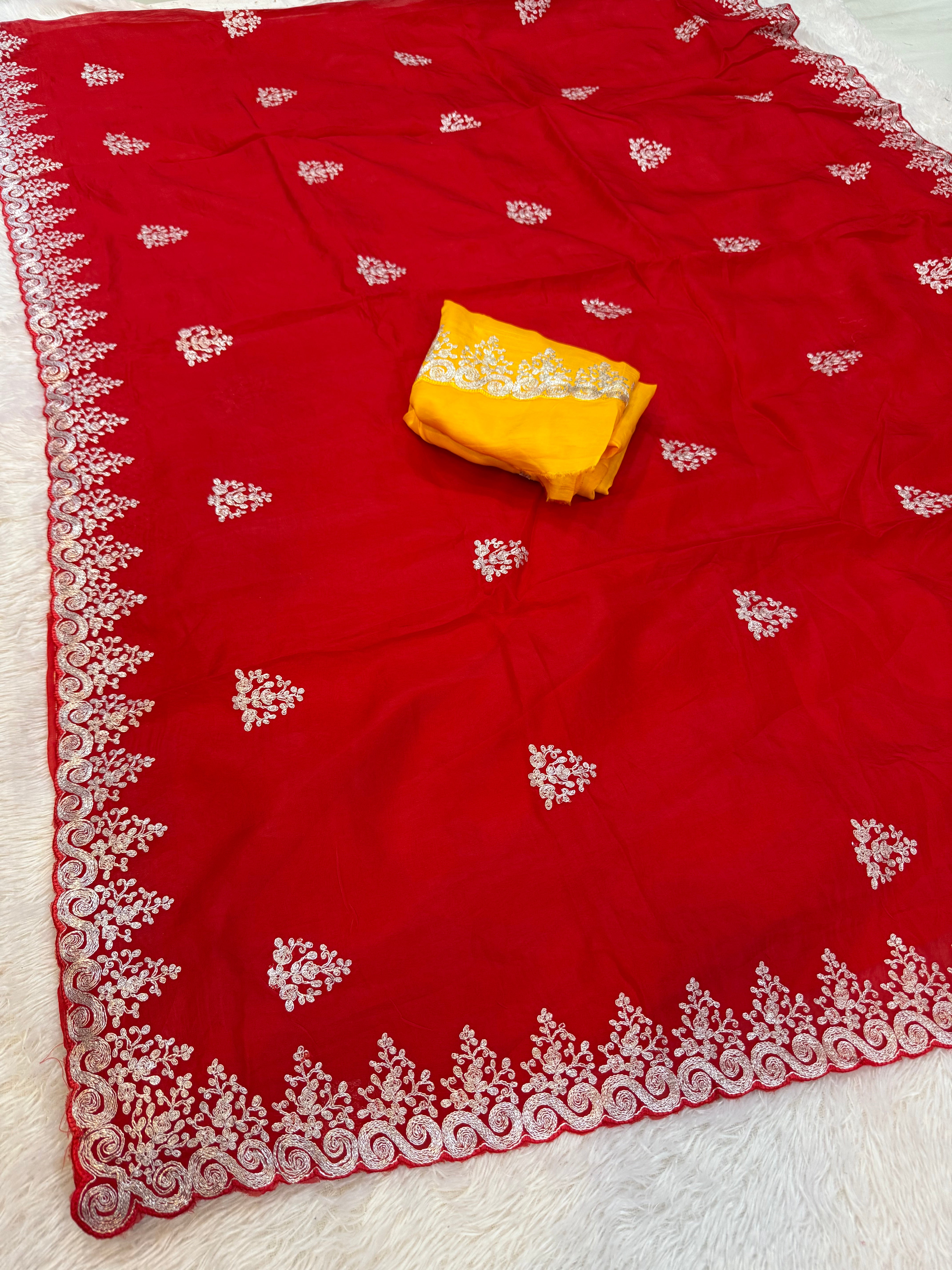 Beautiful Pittun Work Saree Saree