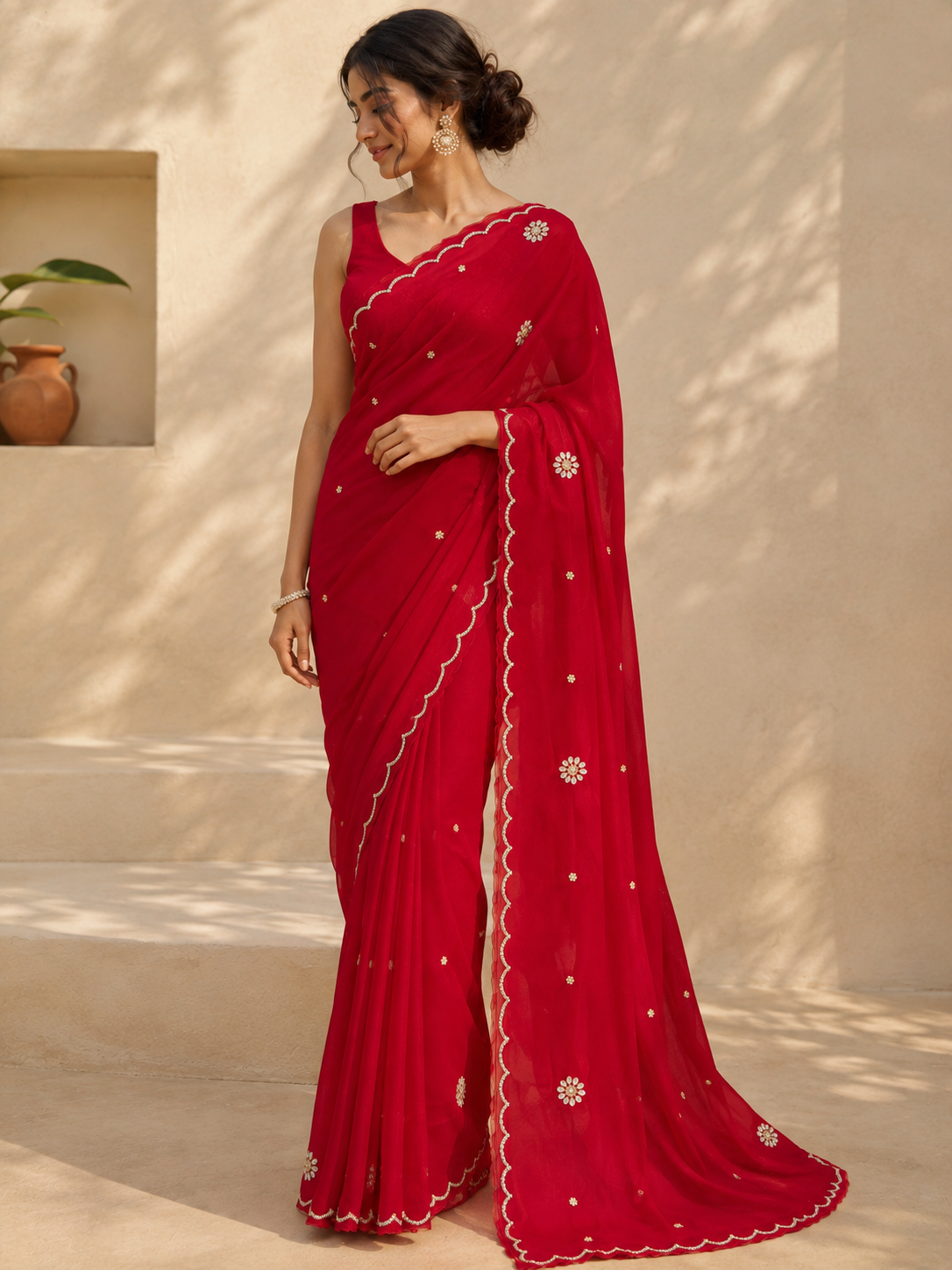 Beautiful Crepe Silk saree
