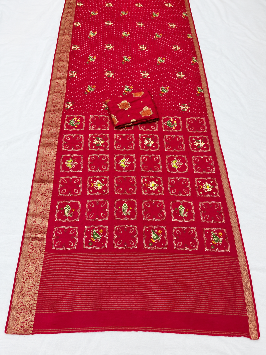 Pure H.O Silk Saree with Patola Print