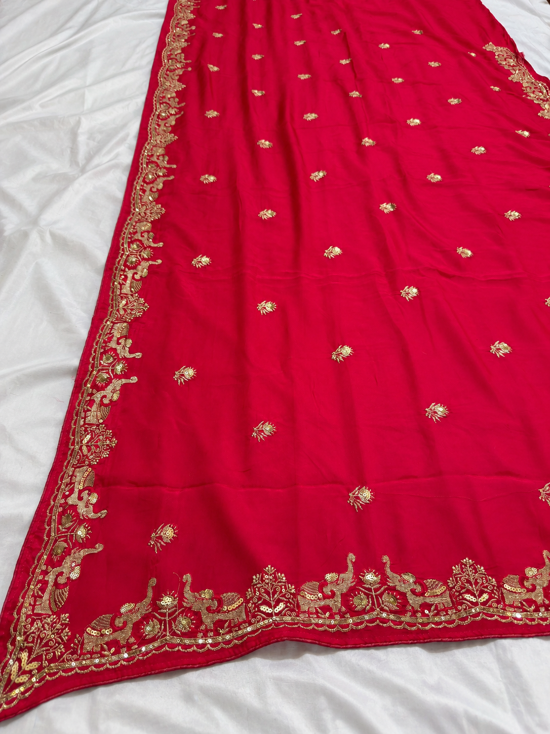 Designer H.O Silk Saree with Handwork (Heavy Work Blouse)