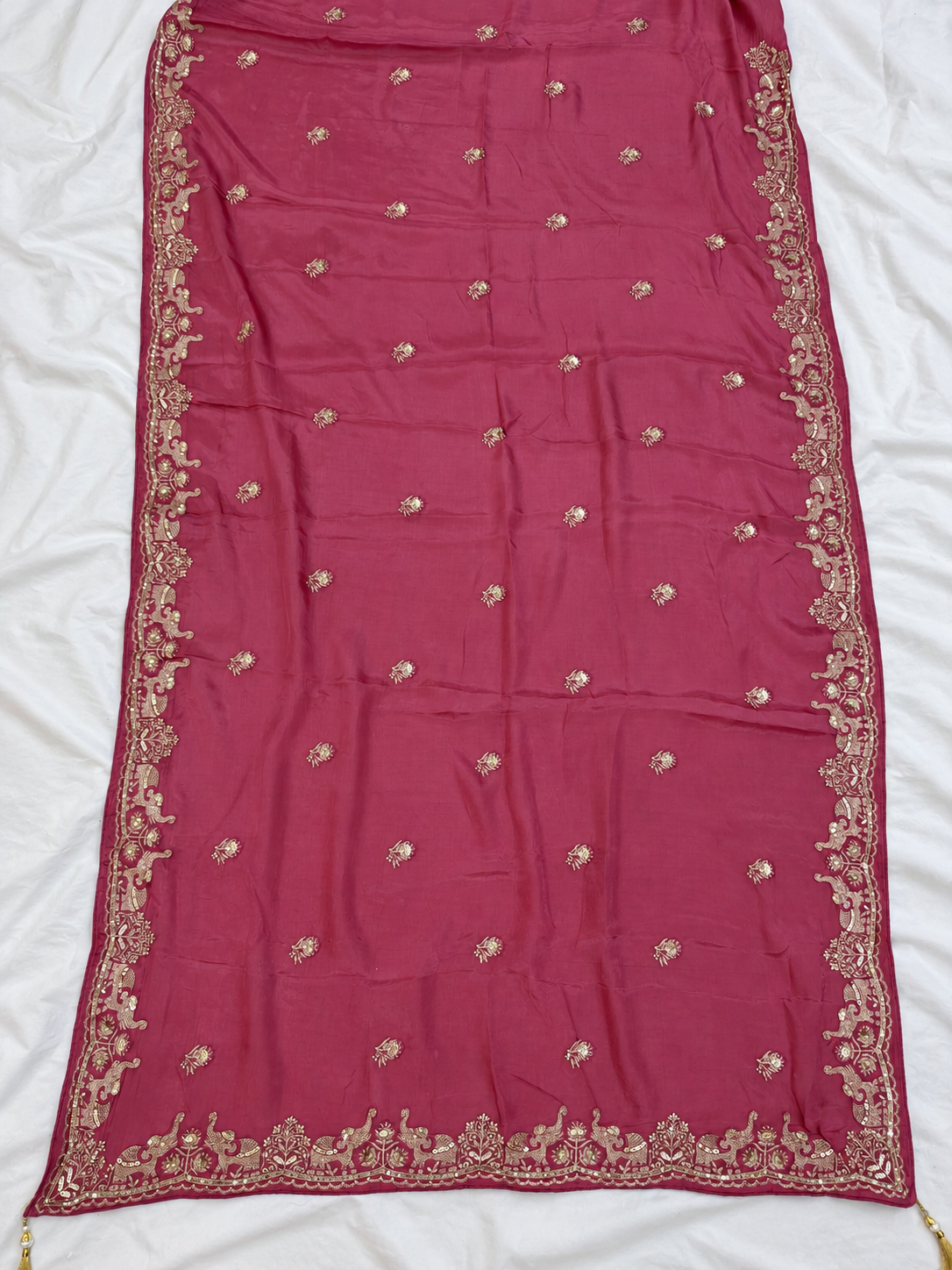 Designer H.O Silk Saree with Handwork (Heavy Work Blouse)