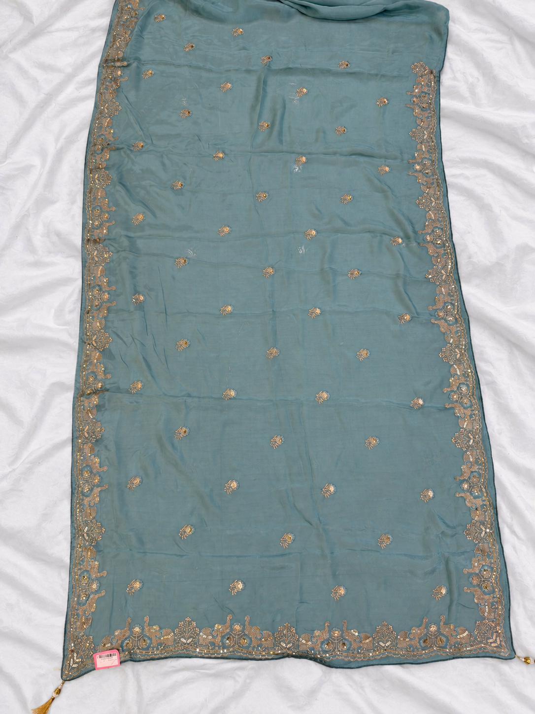 Designer H.O Silk Saree with Handwork (Heavy Work Blouse)