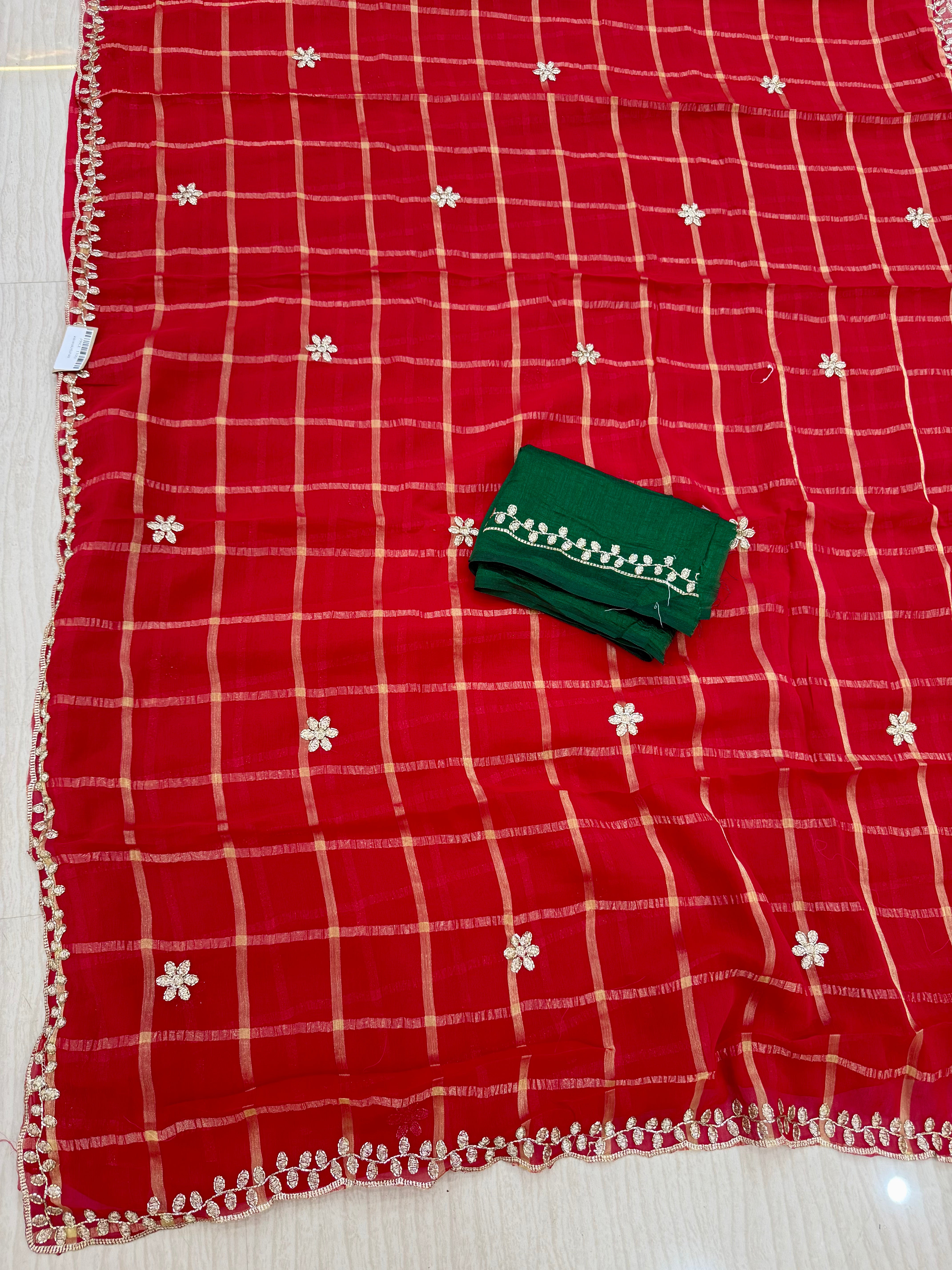 Designer Georgette Saree with handwork