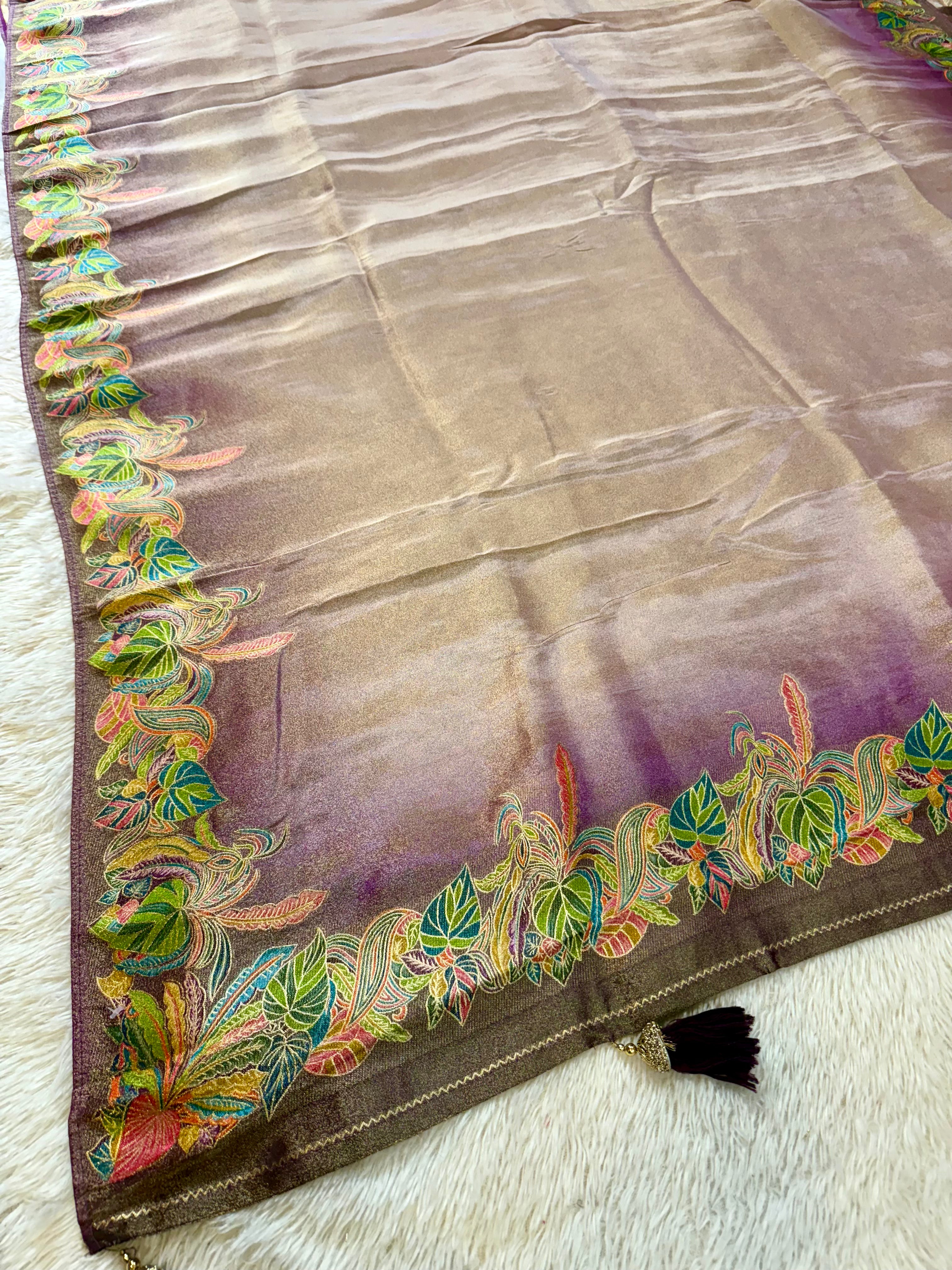 Tissue Cosmo Weaving Designer Saree