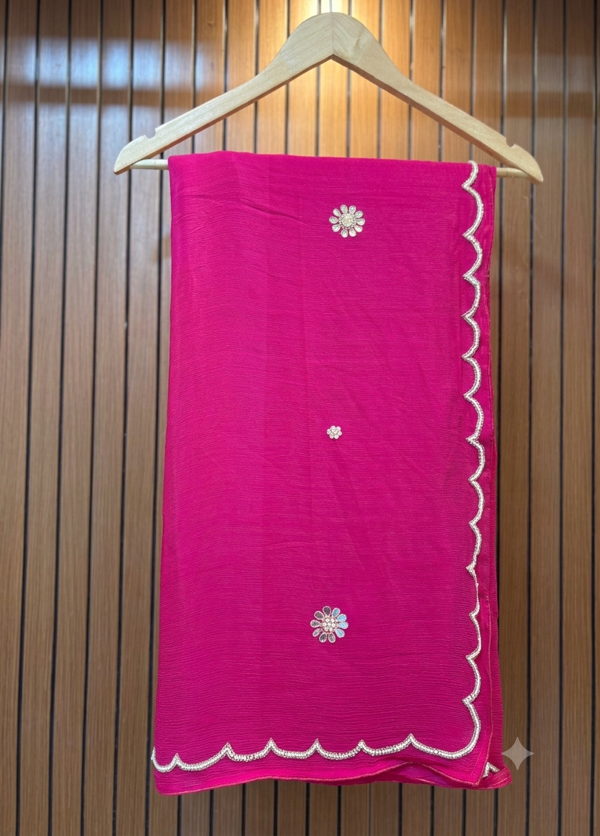 Beautiful Crepe Silk saree