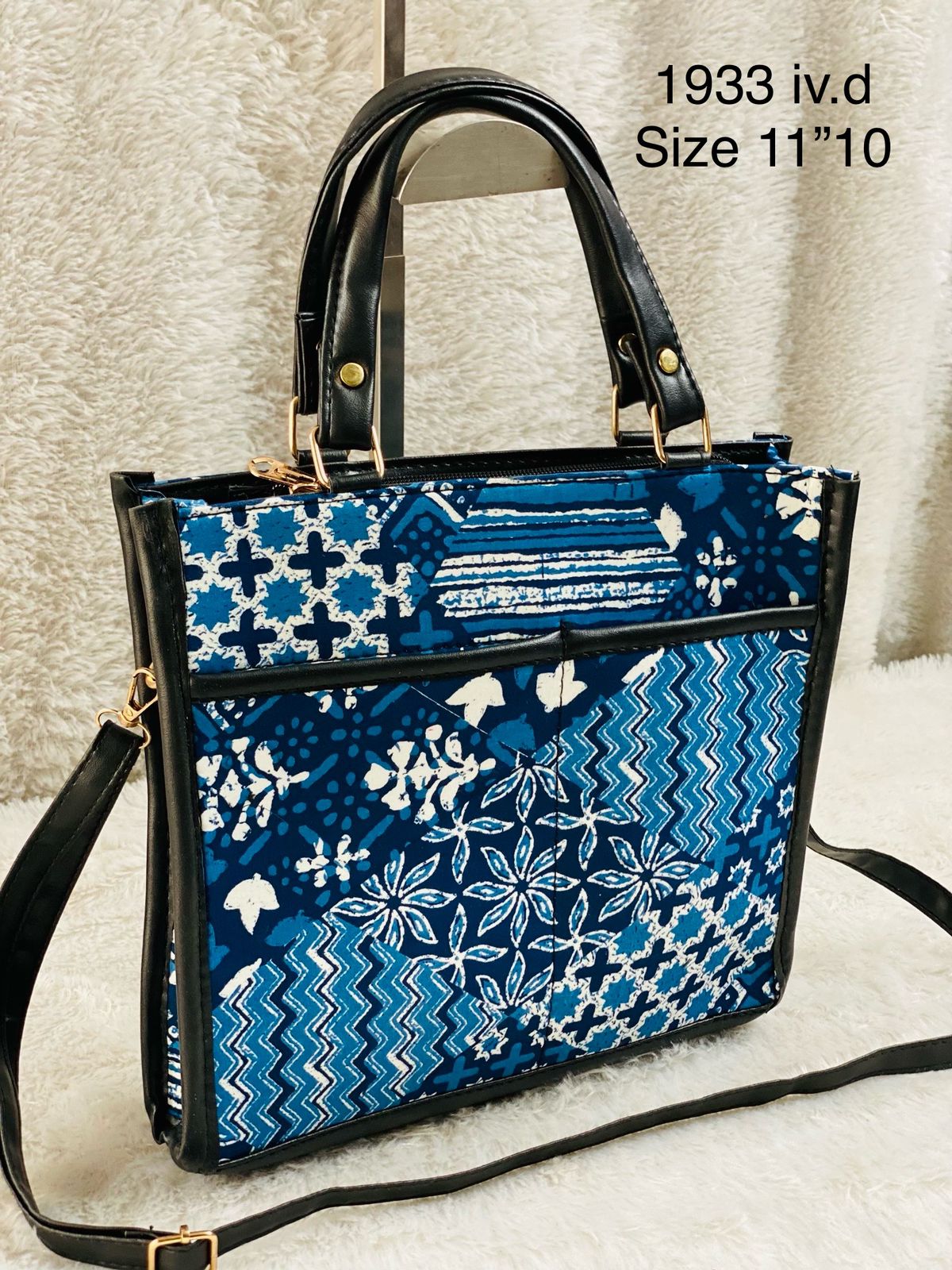 Fancy Handbag Hand Block Print Fabric