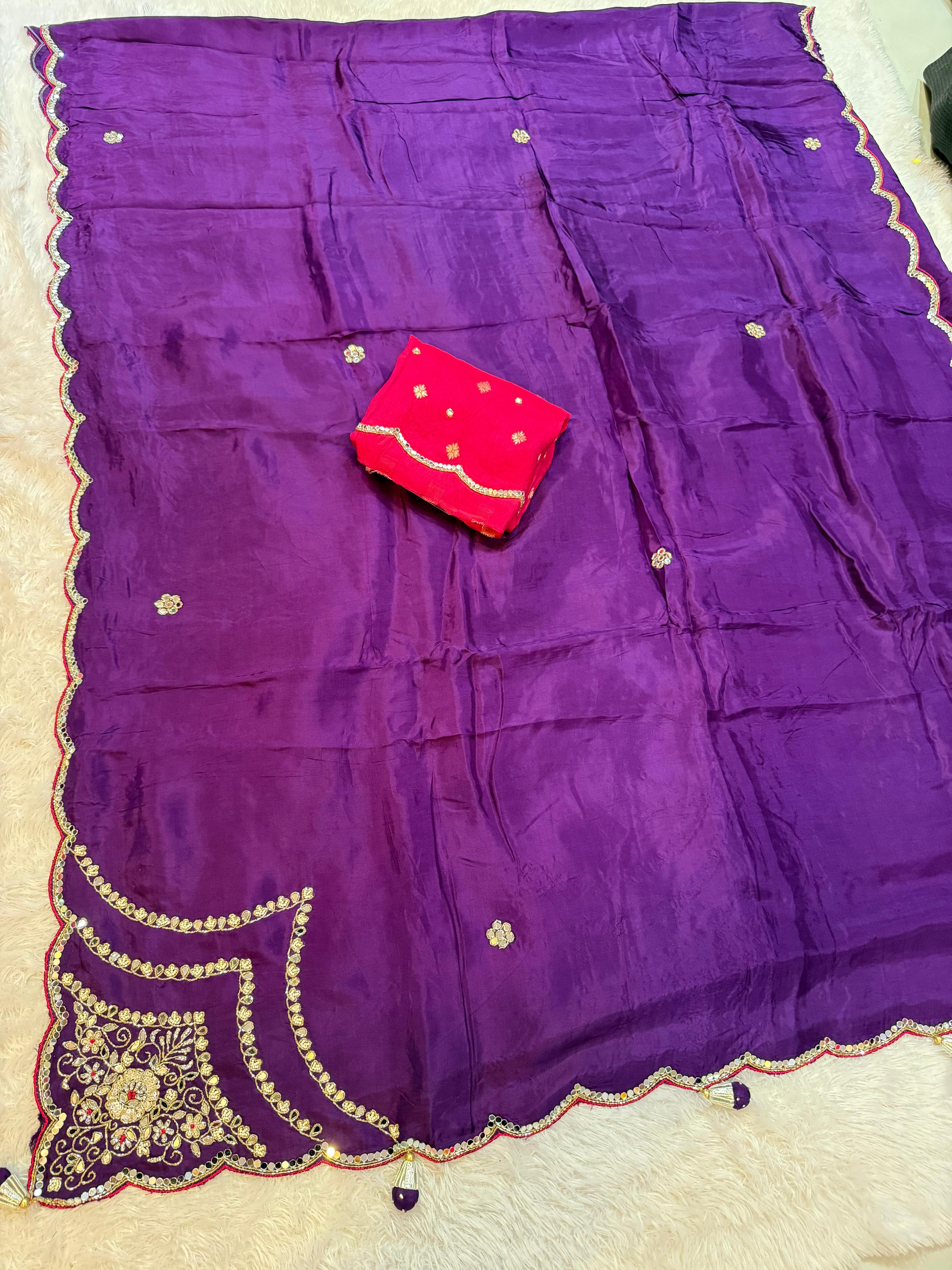 Premium Handwork Pure H O Silk Saree