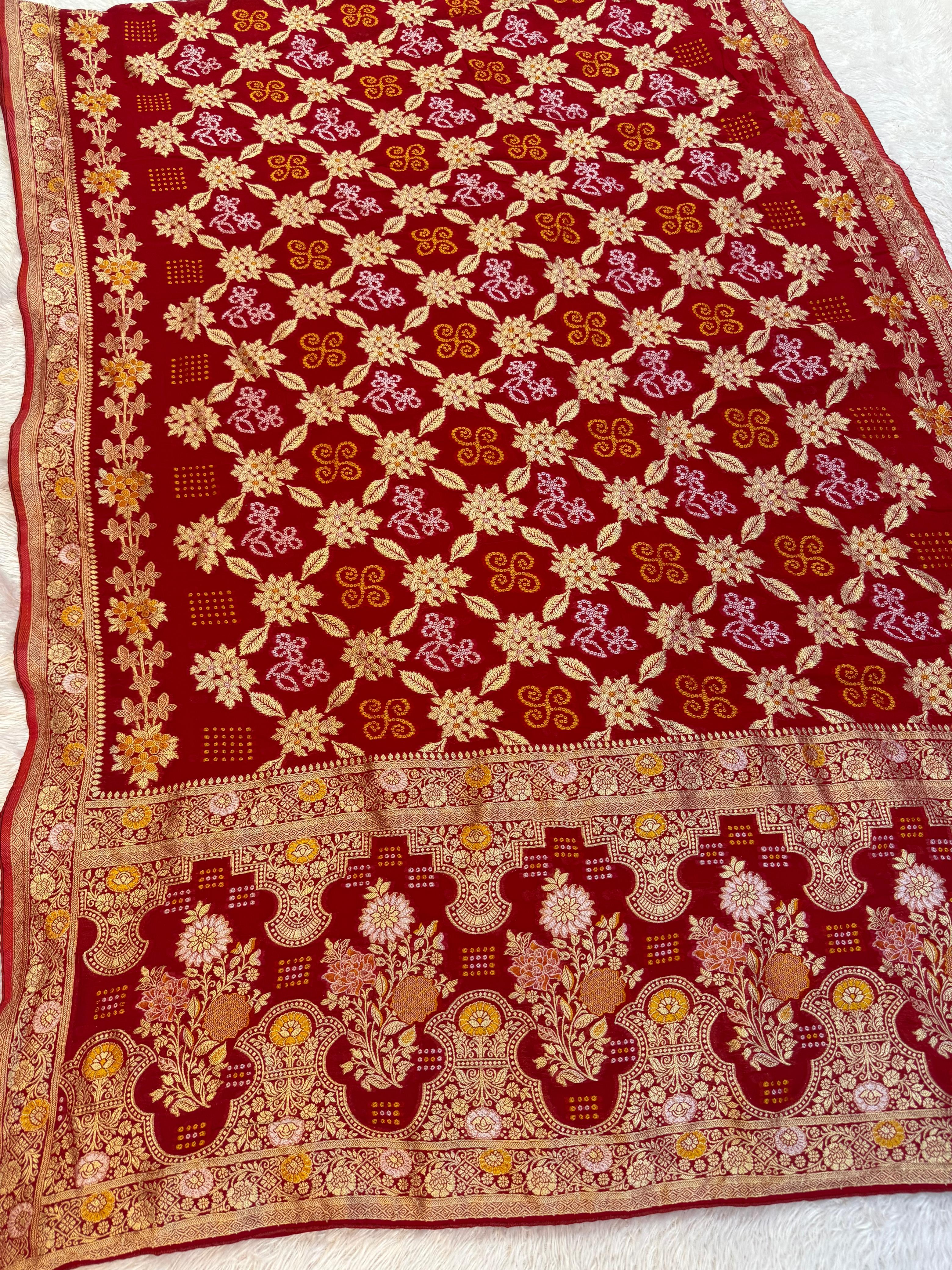 Beautiful Pure Viscose Georgette Saree With Weaving Work