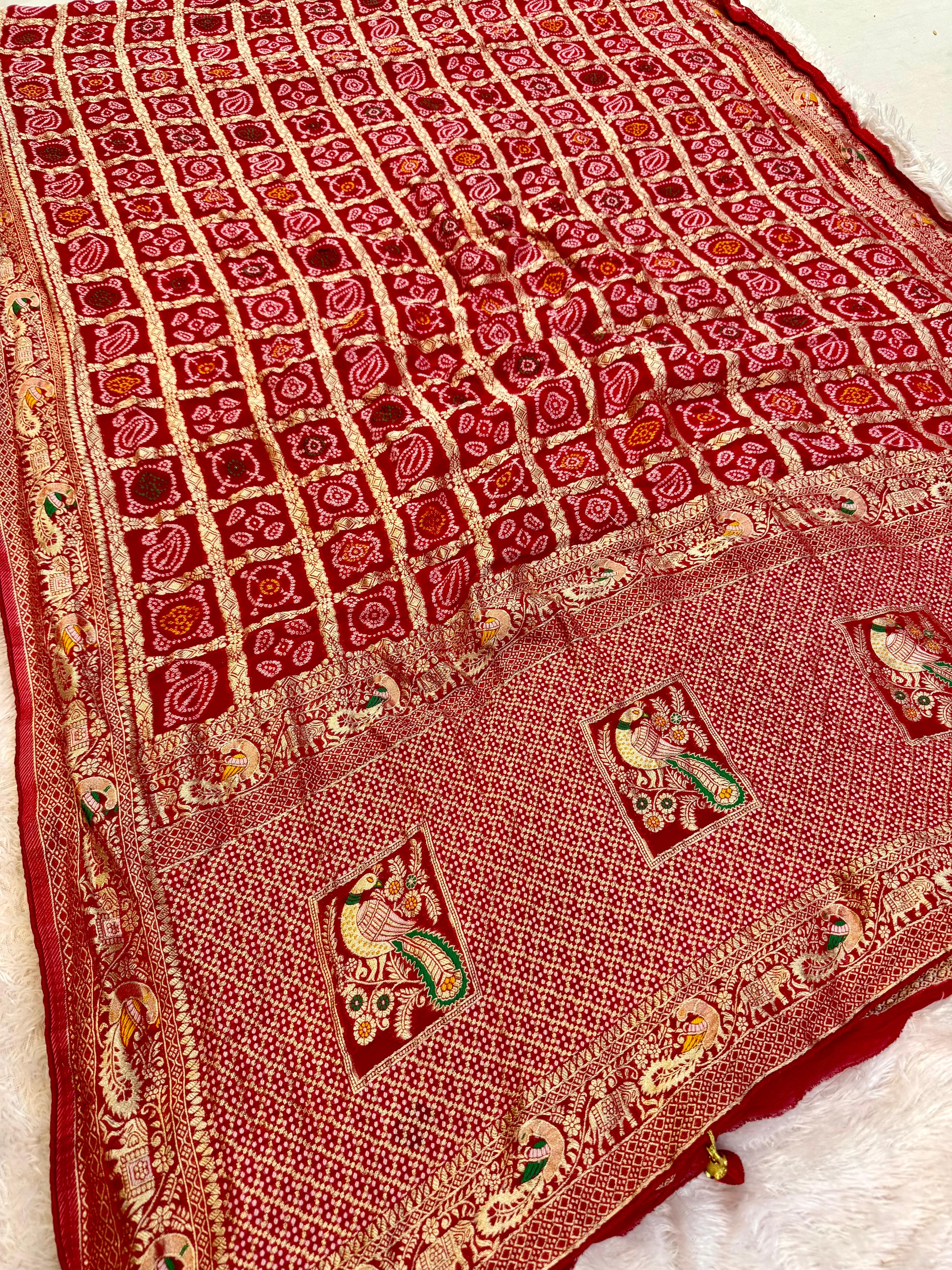 Beautiful Pure Viscose Georgette Saree With Weaving Work