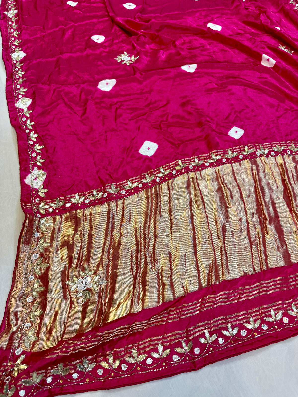 Beautiful Modal Silk Saree With Handwork