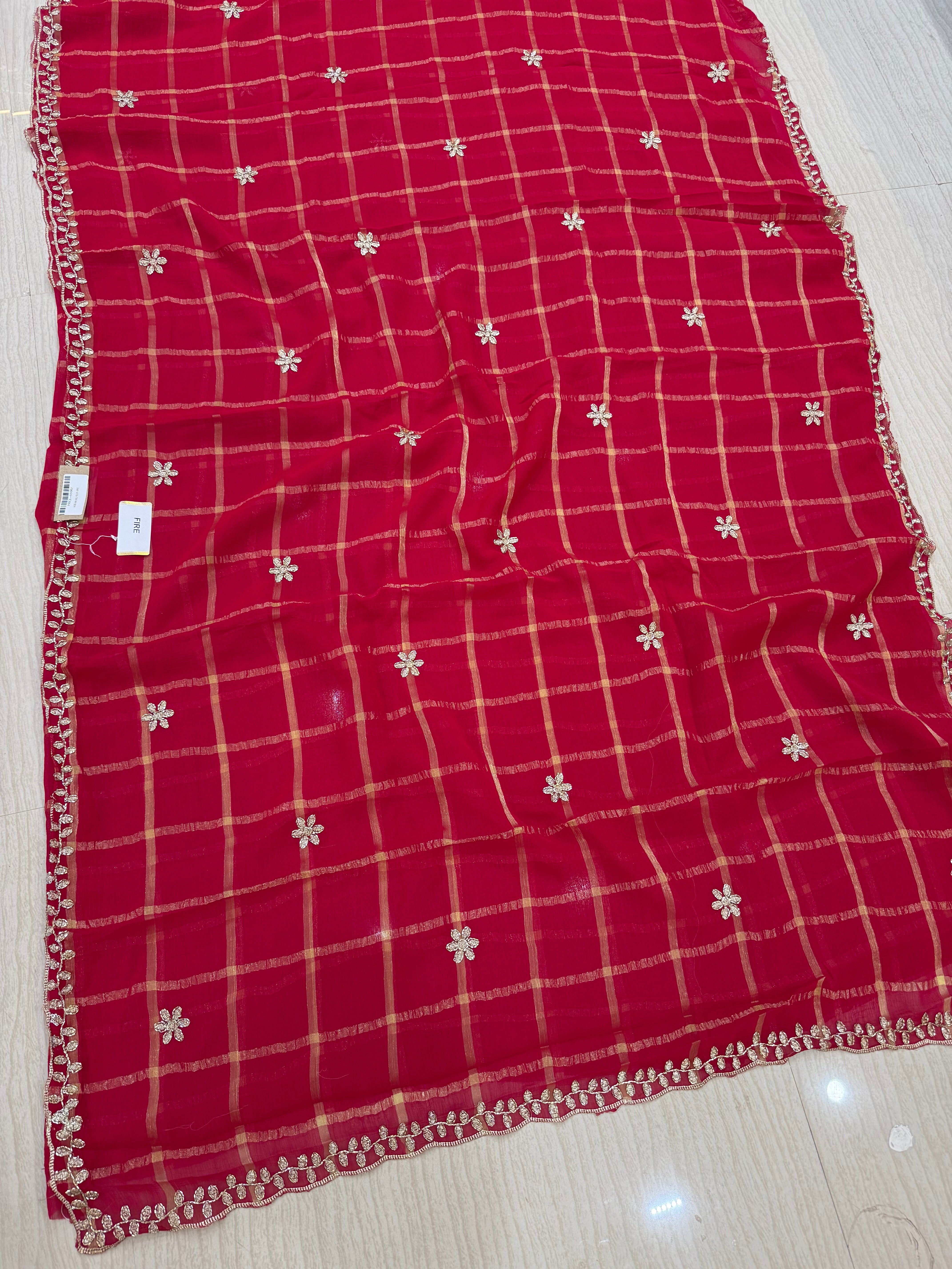 Designer Georgette Saree with handwork