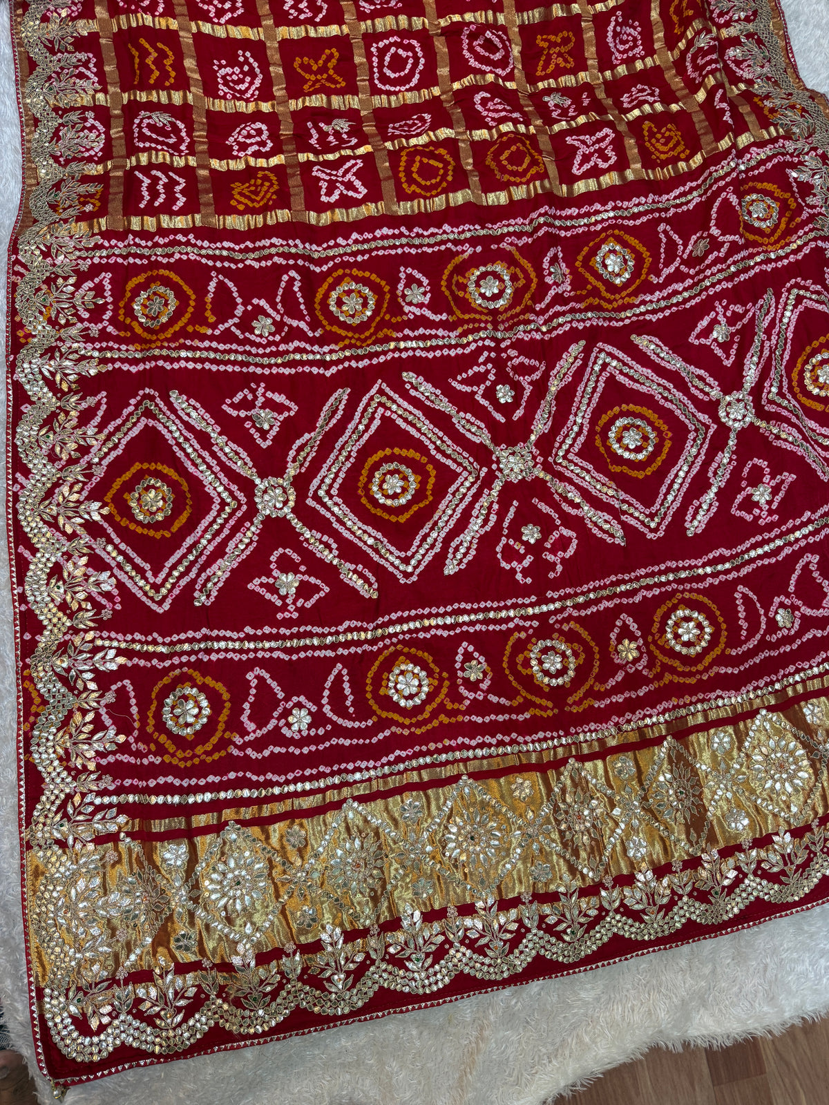 Premium Modal Gajji Silk Saree with Gota Patti Work