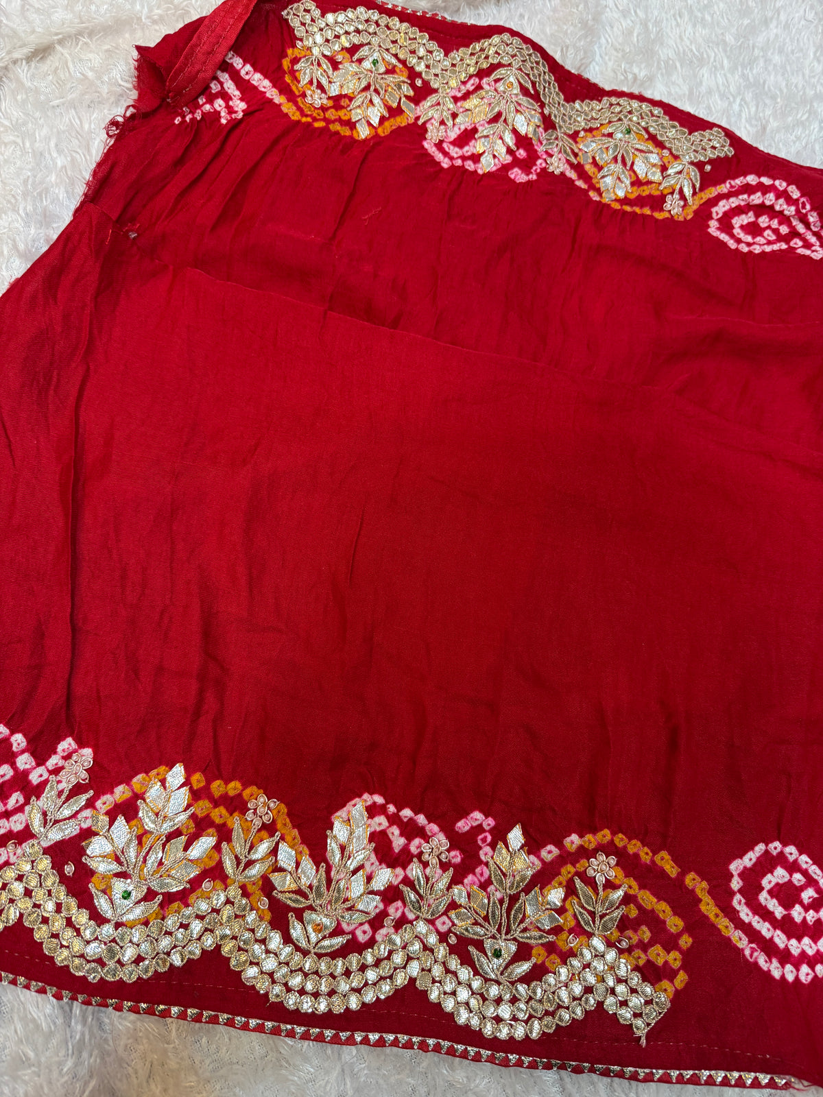 Premium Modal Gajji Silk Saree with Gota Patti Work