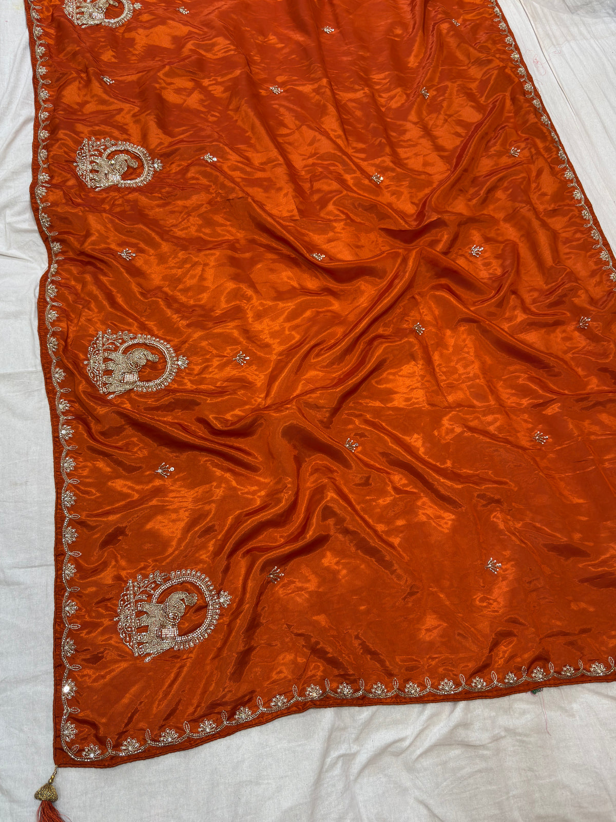 Fancy H.O Silk Saree with Handwork