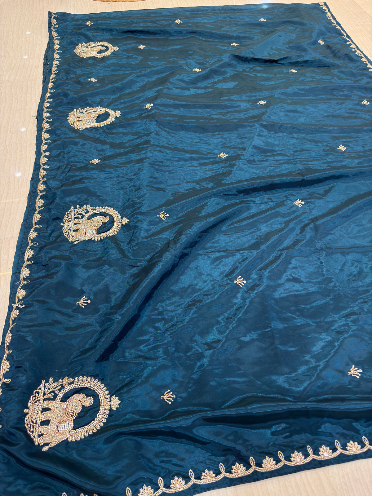 Fancy H.O Silk Saree with Handwork