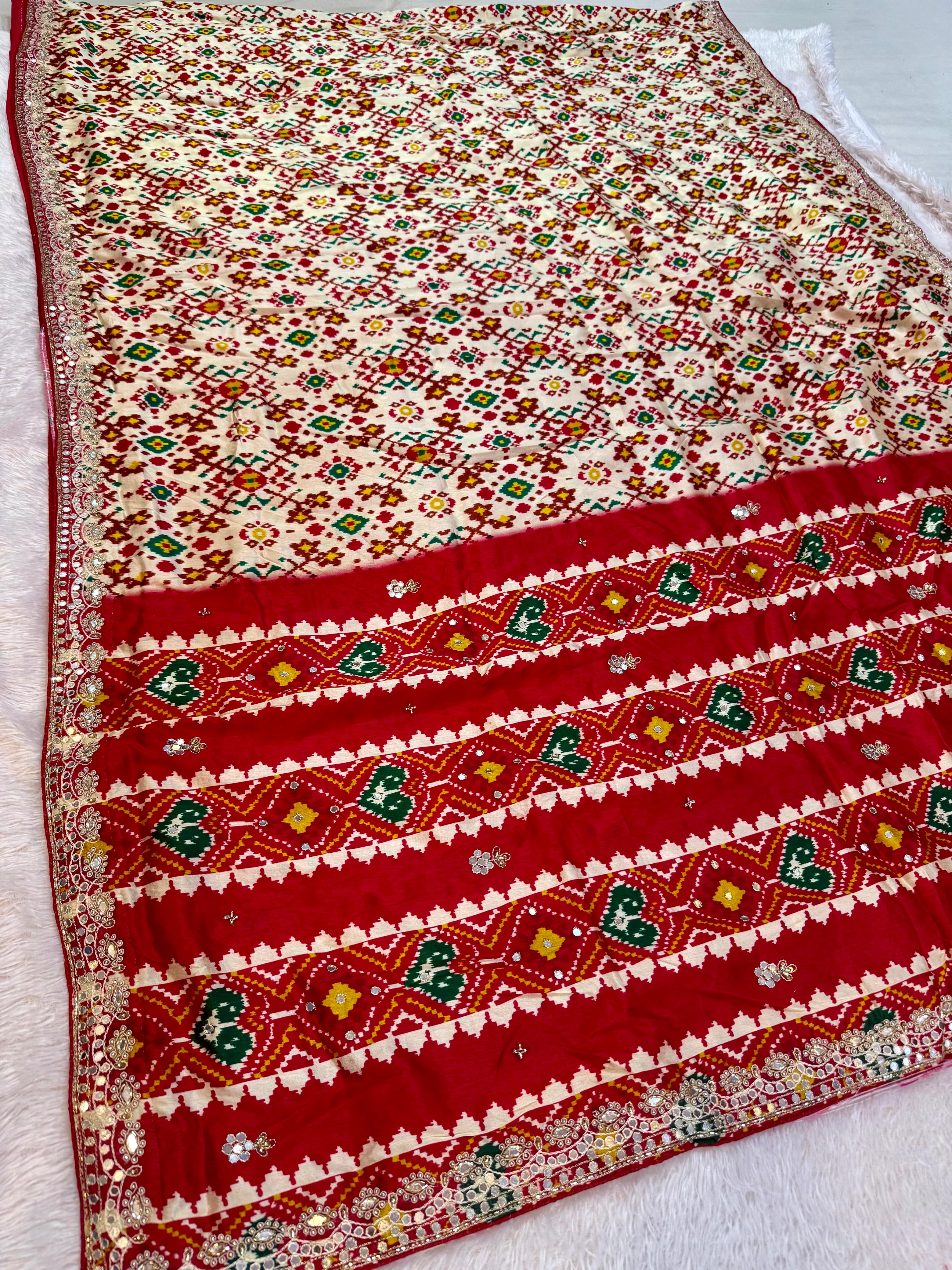 Designer Uppada Saree With Handwork