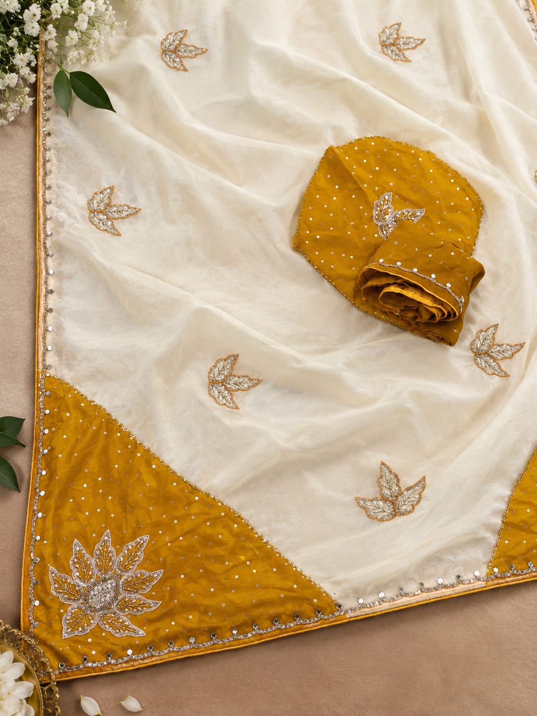 Premium Handwork Pure H O Silk Saree