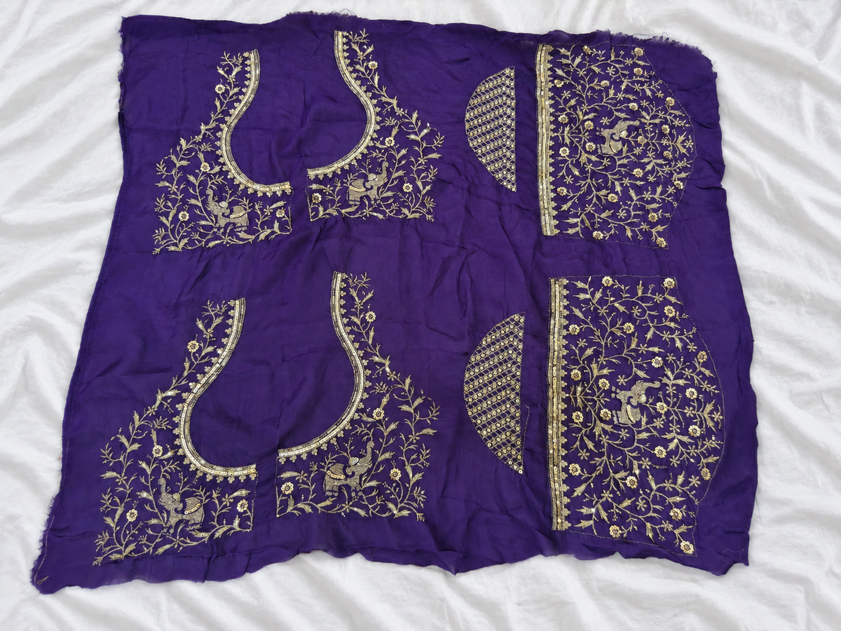Designer H.O Silk Saree with Handwork (Heavy Work Blouse)