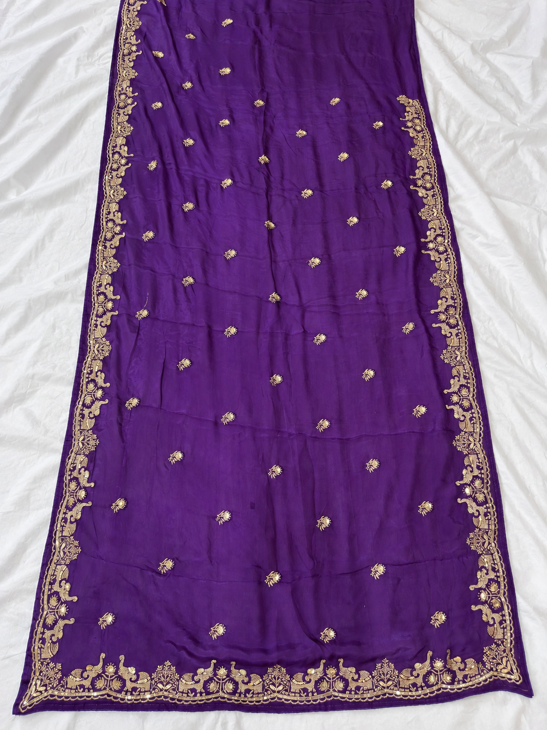 Designer H.O Silk Saree with Handwork (Heavy Work Blouse)