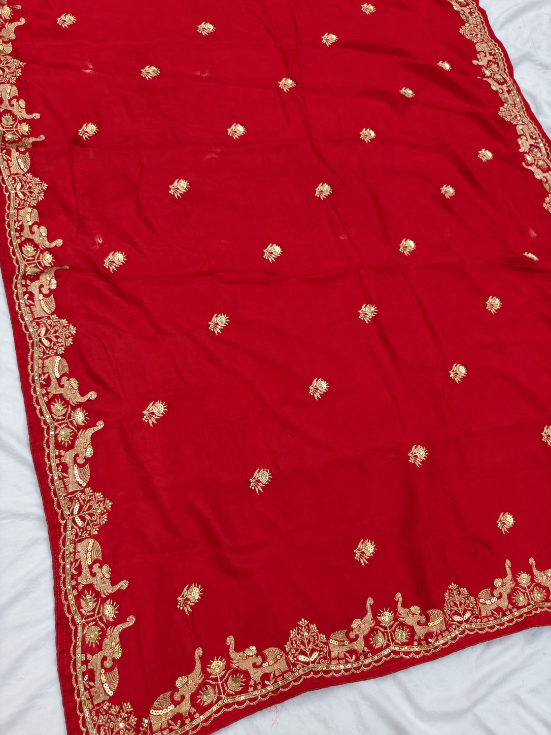 Designer H.O Silk Saree with Handwork (Heavy Work Blouse)