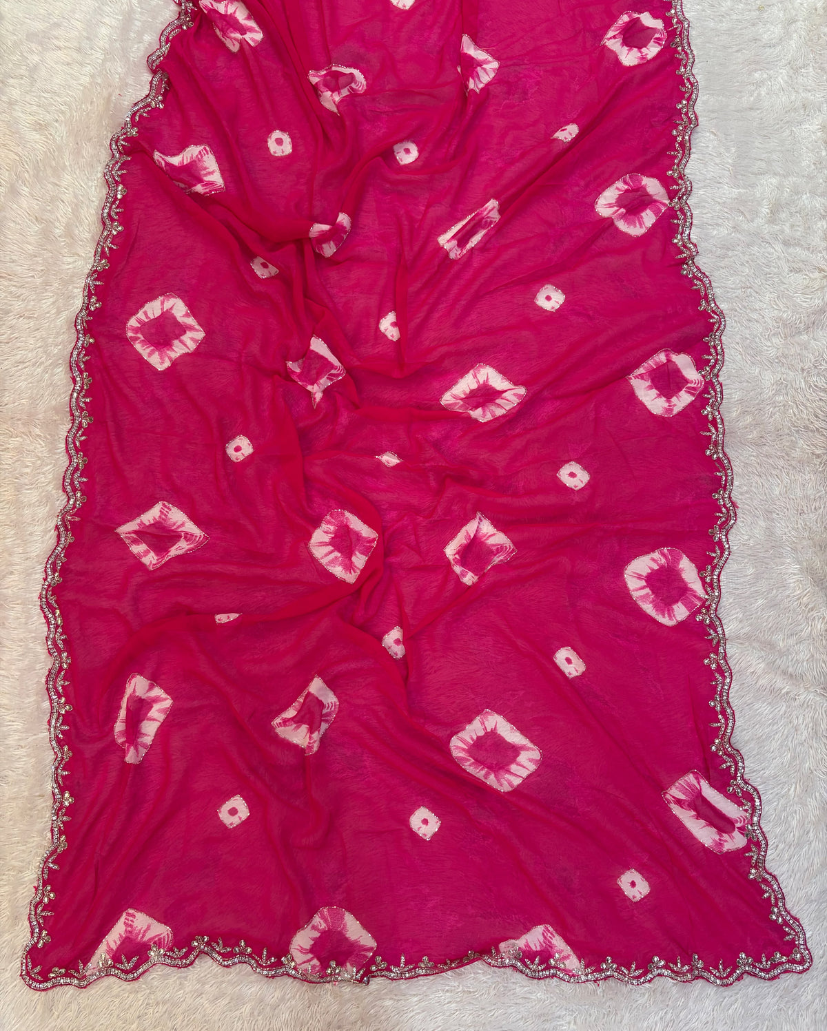 Designer Georgette Saree with Work