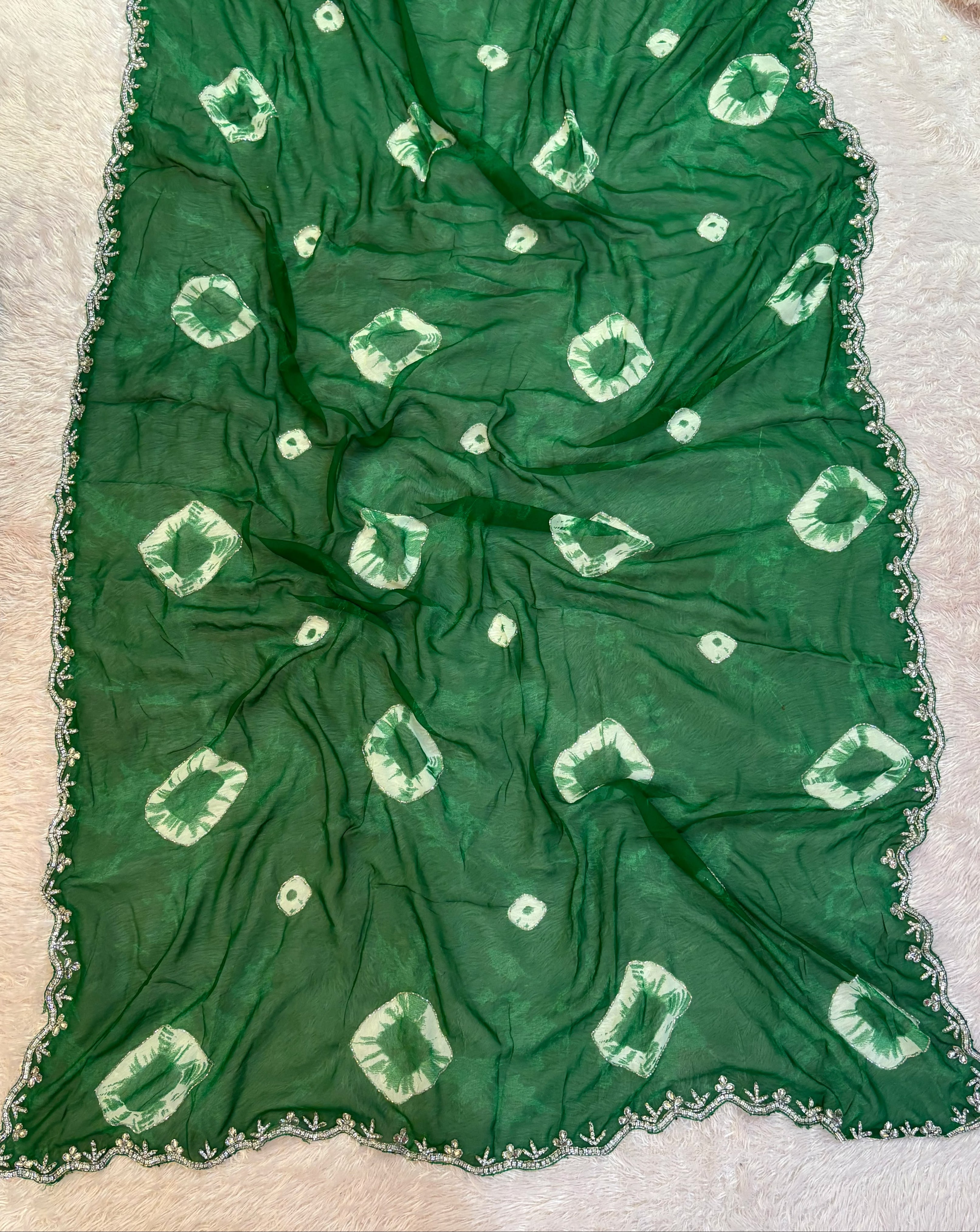 Designer Georgette Saree with Work