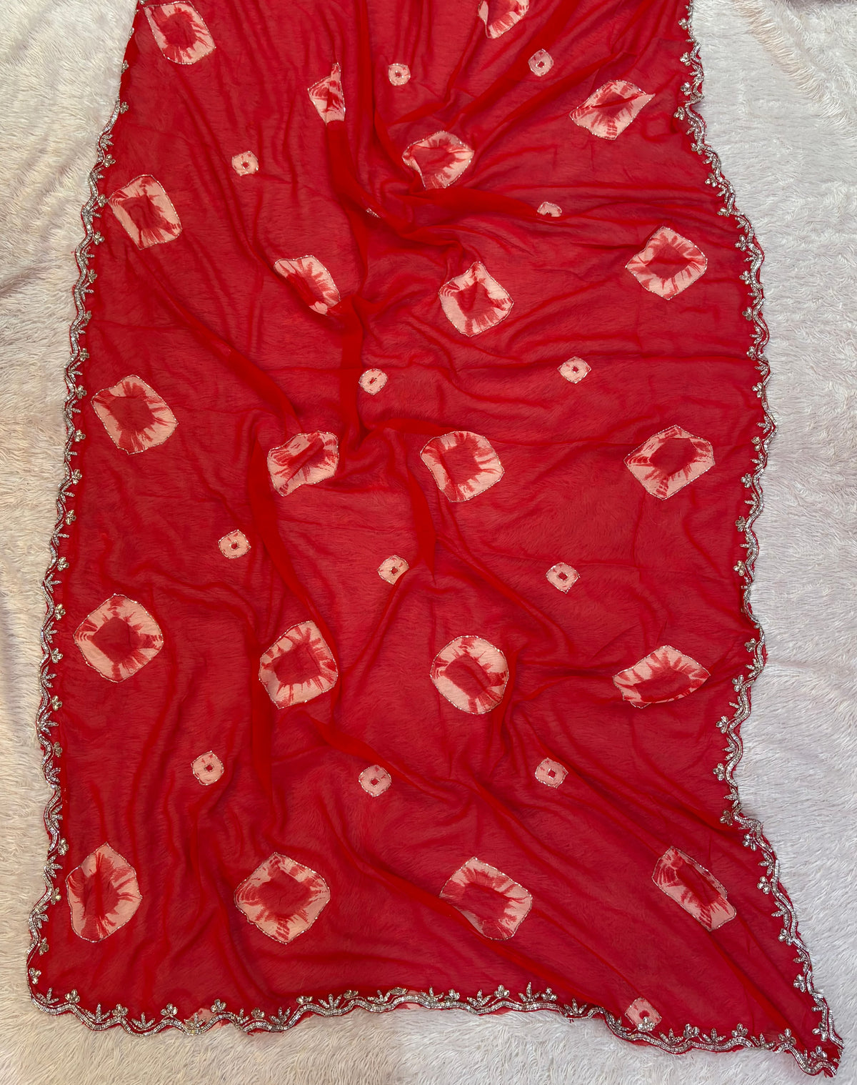 Designer Georgette Saree with Work