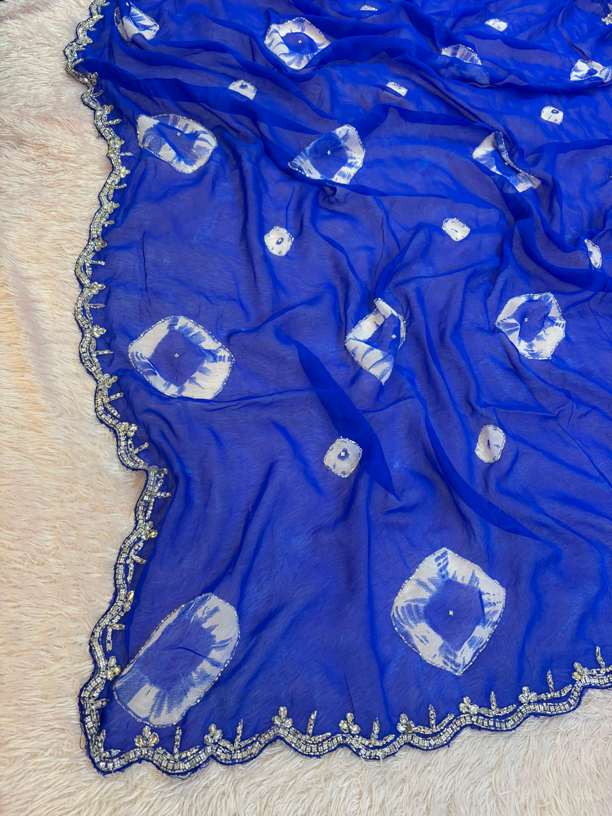 Designer Georgette Saree with Work