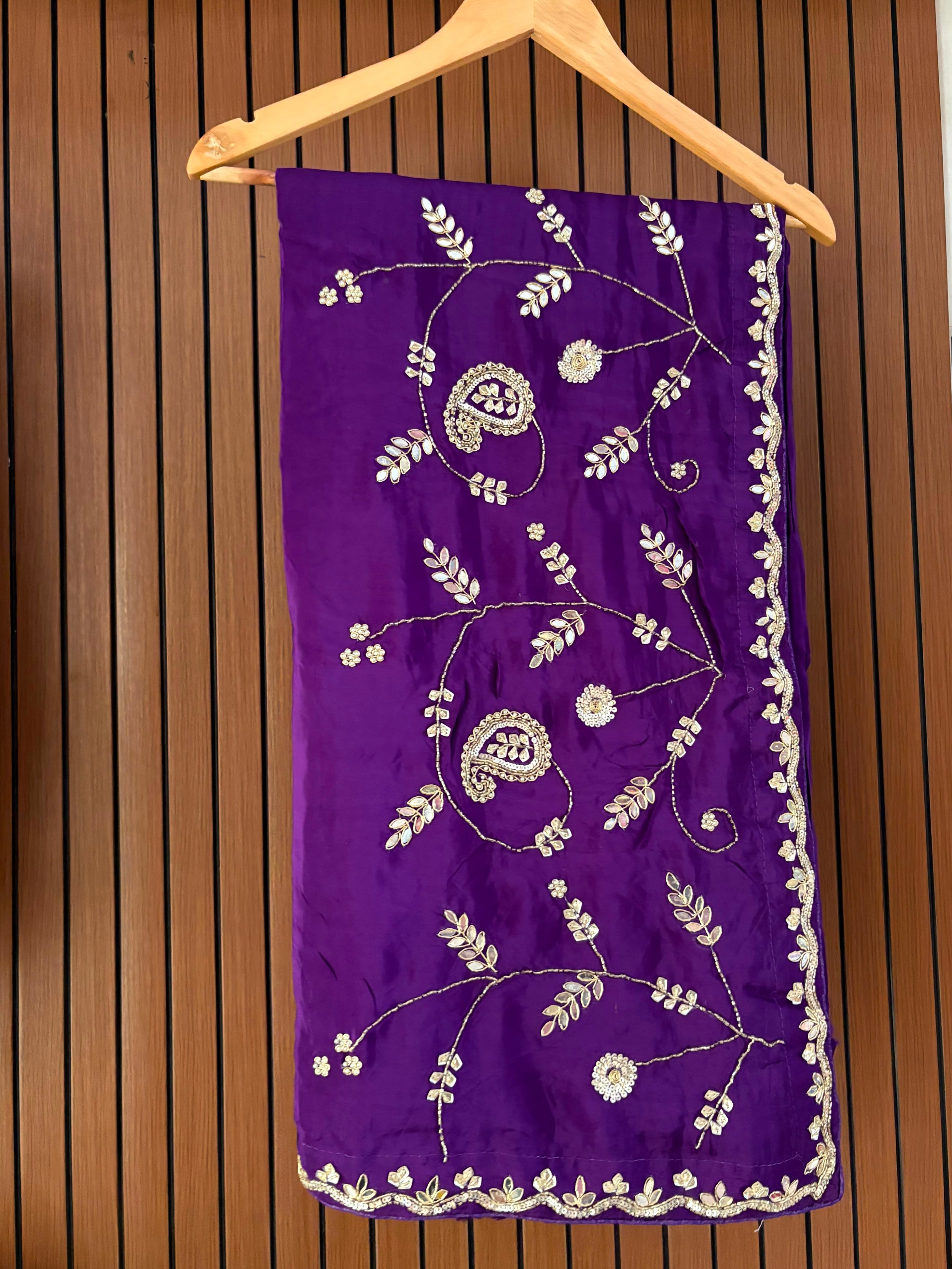 Designer Pure H O Silk Saree With Handwork