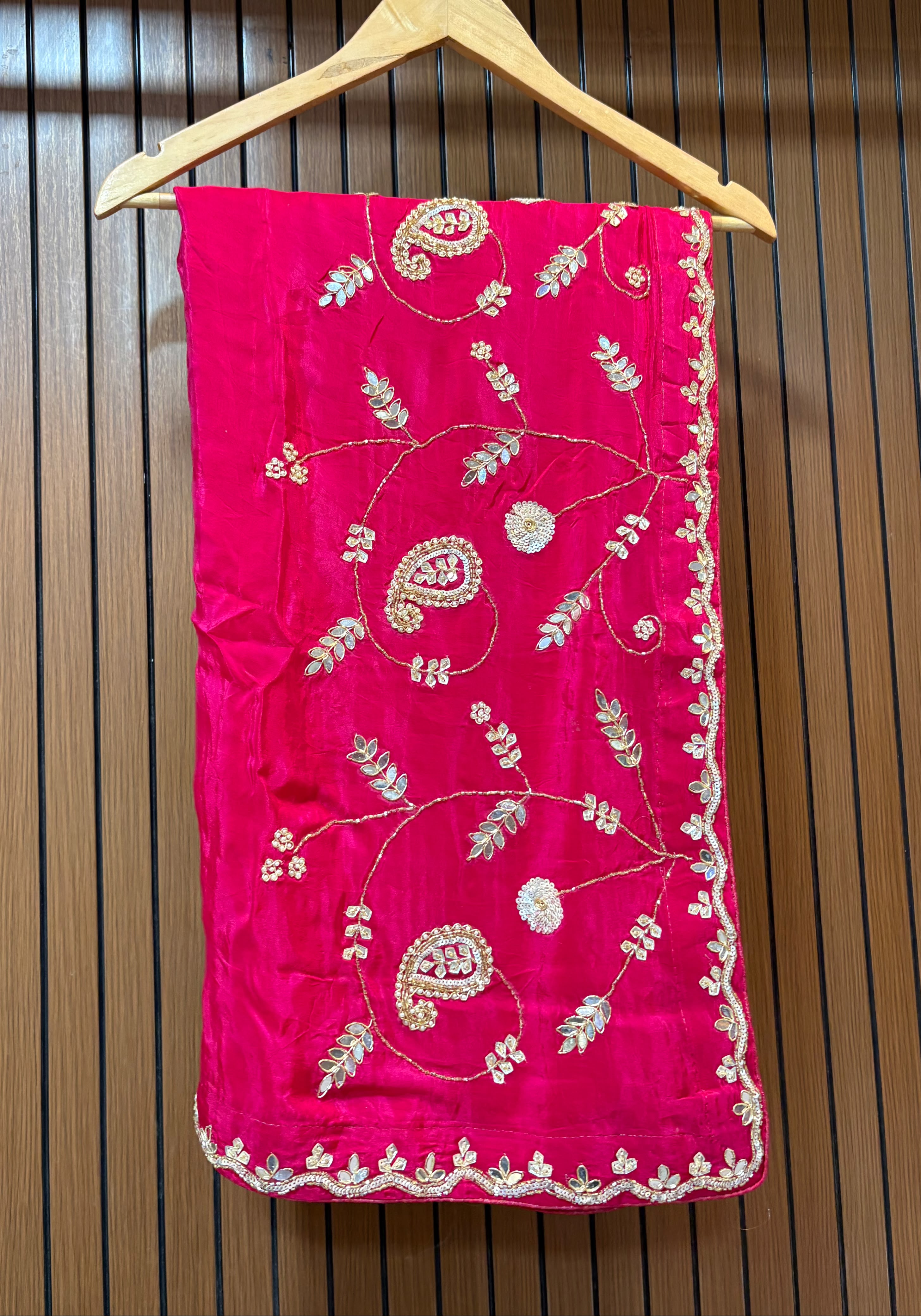 Designer Pure H O Silk Saree With Handwork