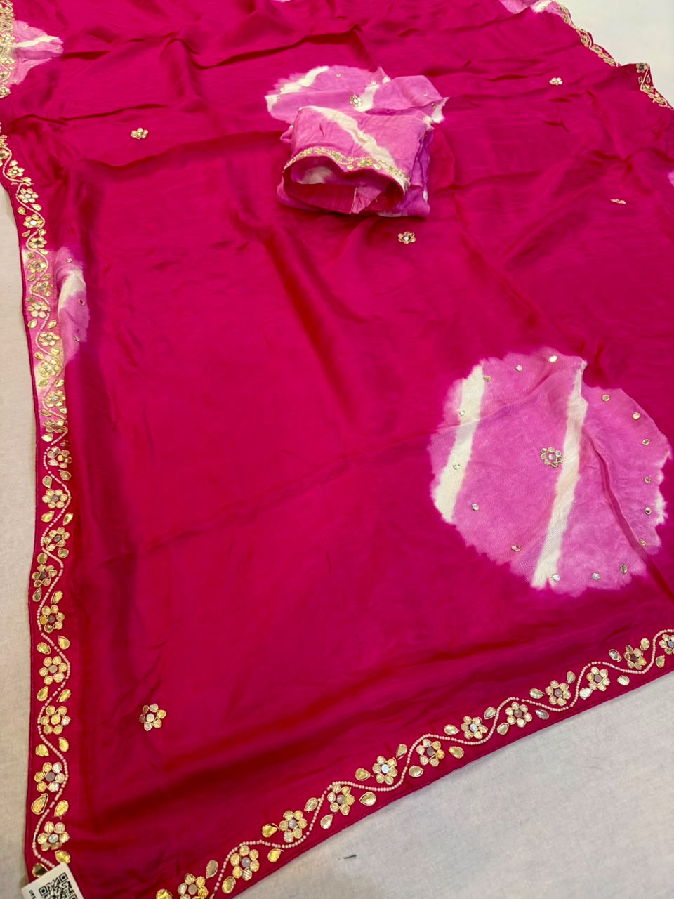 Latest  Fancy H O Silk Saree With Handwork