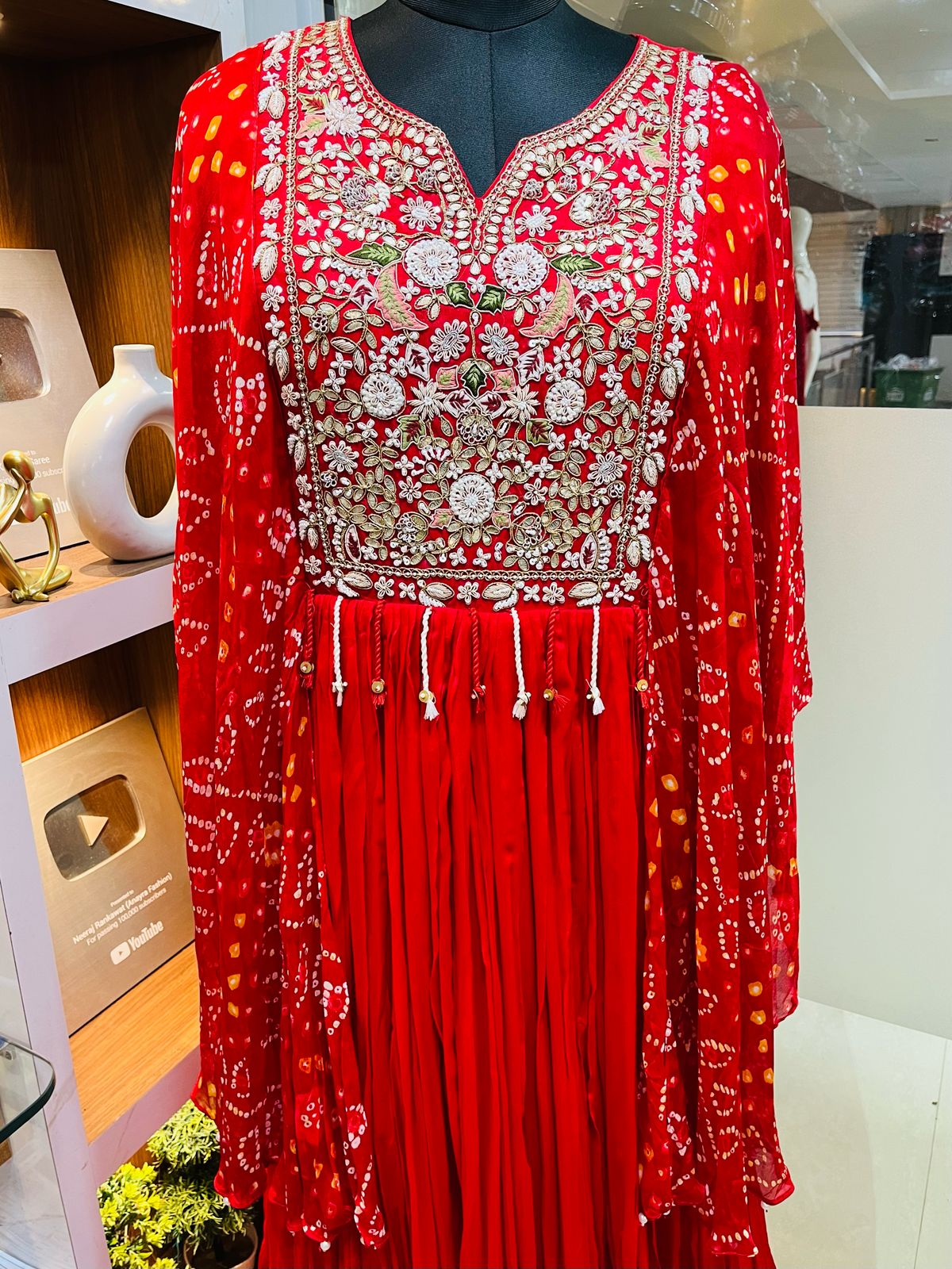 Designer Traditional indo-Western Dress With Premium Work