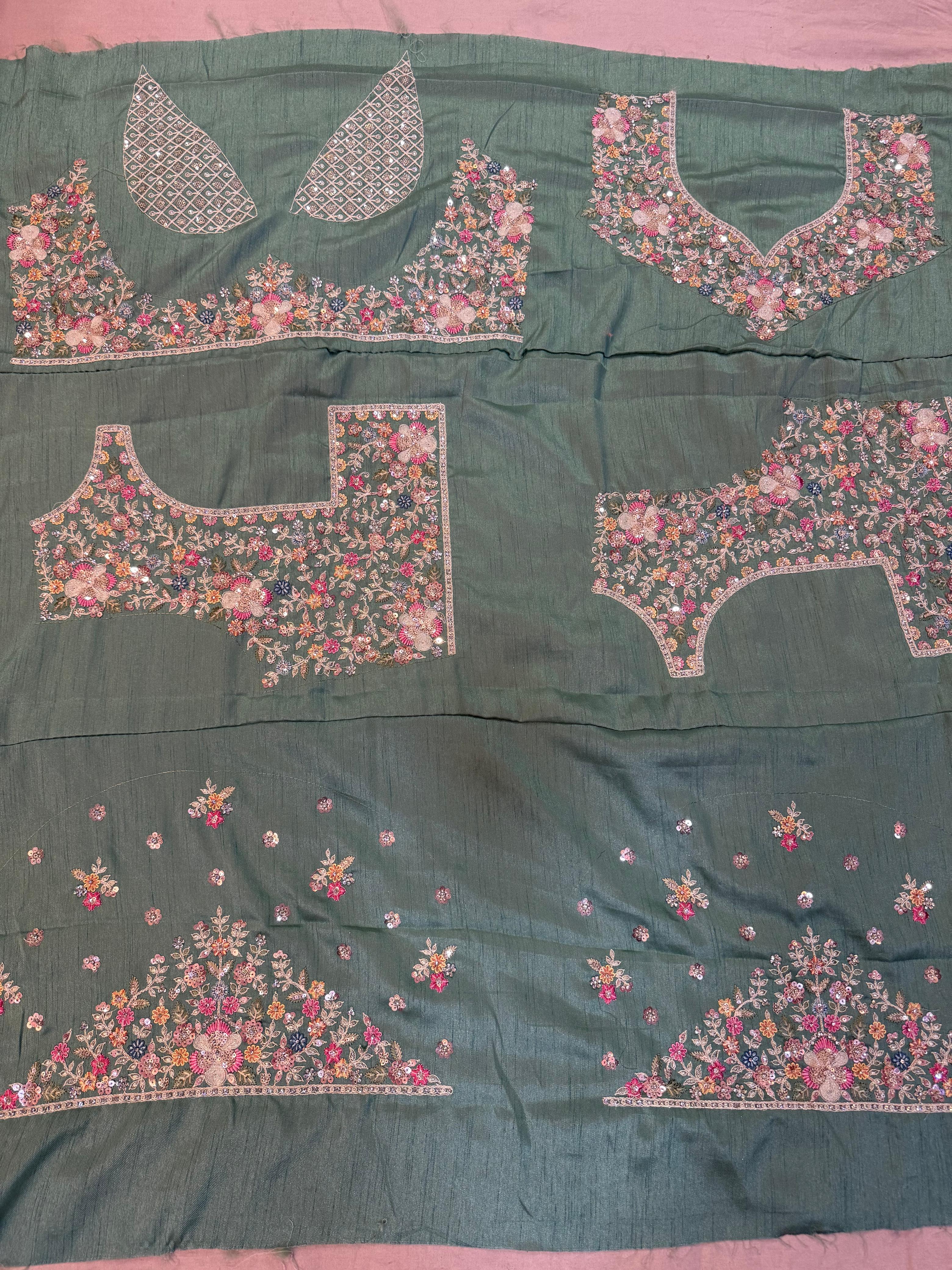 Latest Pure Soft H O Silk Saree With Handwork