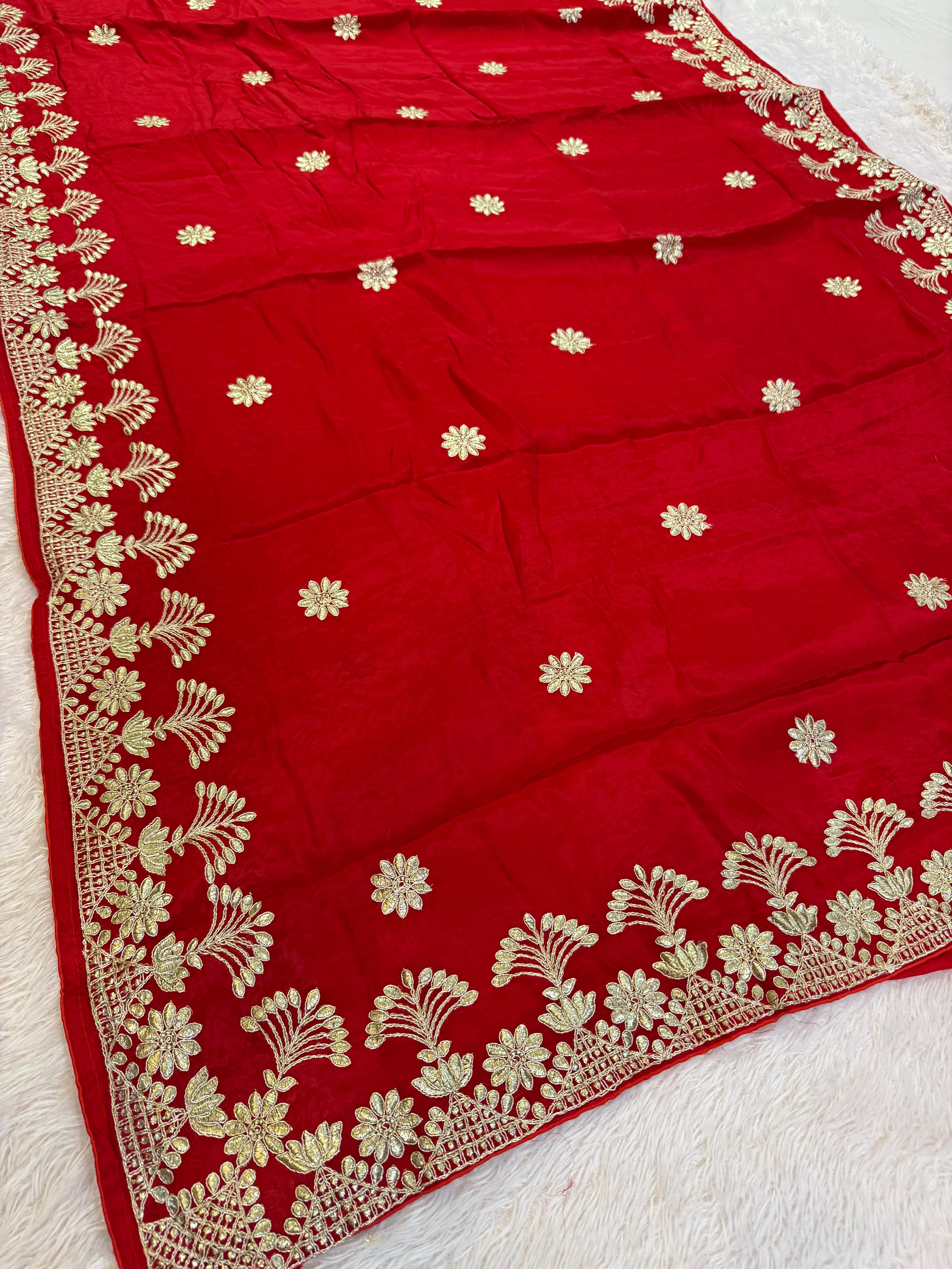 Designer Pure H O Silk Saree With Zari Work