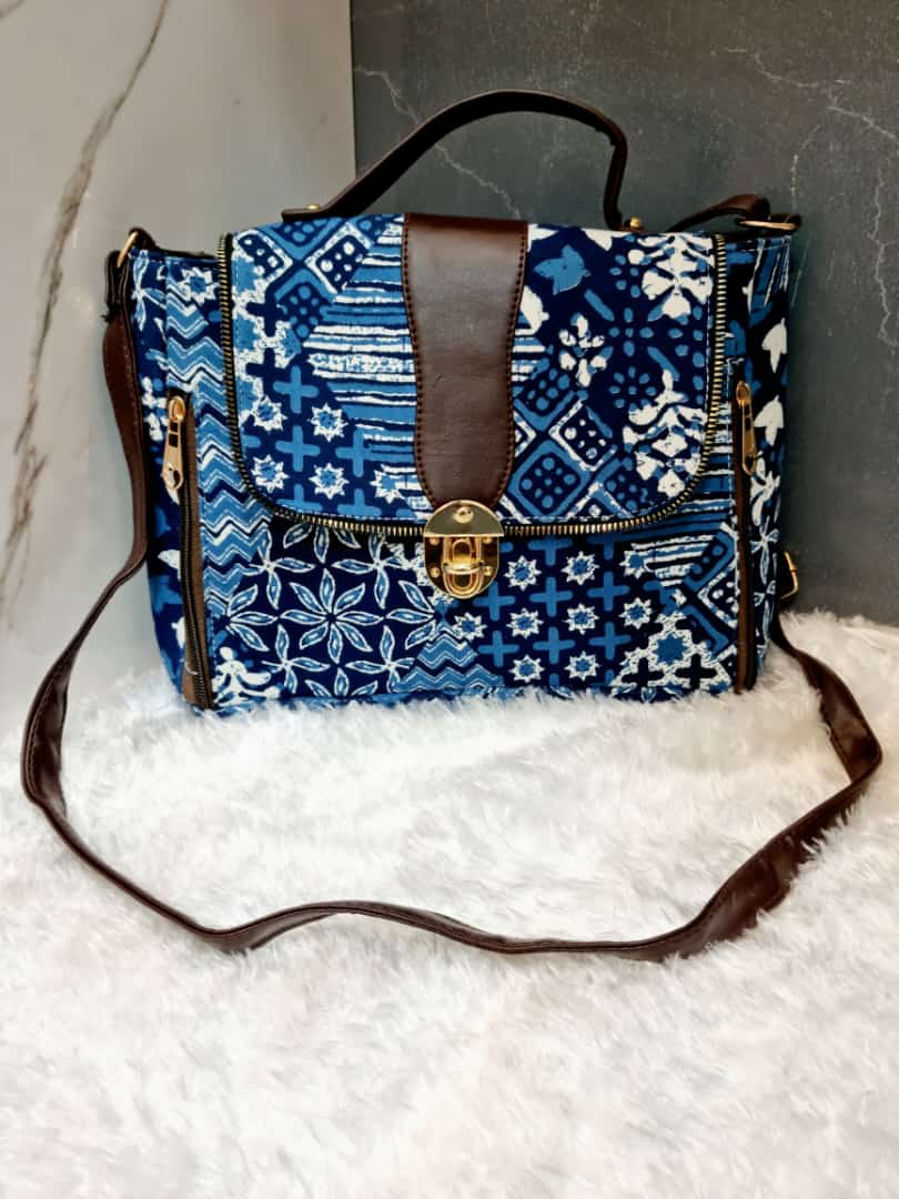 HandBlock Print Tow Partition Fancy Sling Purse