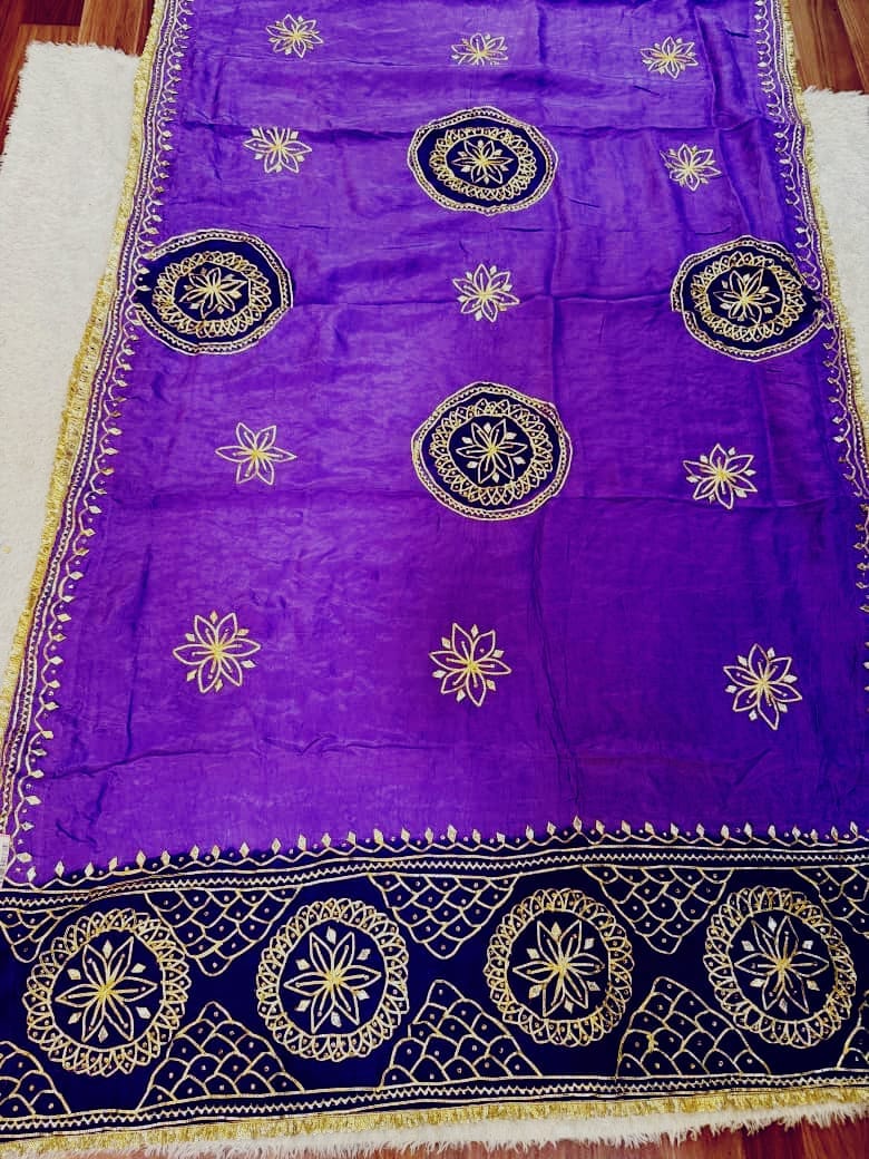 Designer Upada silk Saree With Gottapati Work