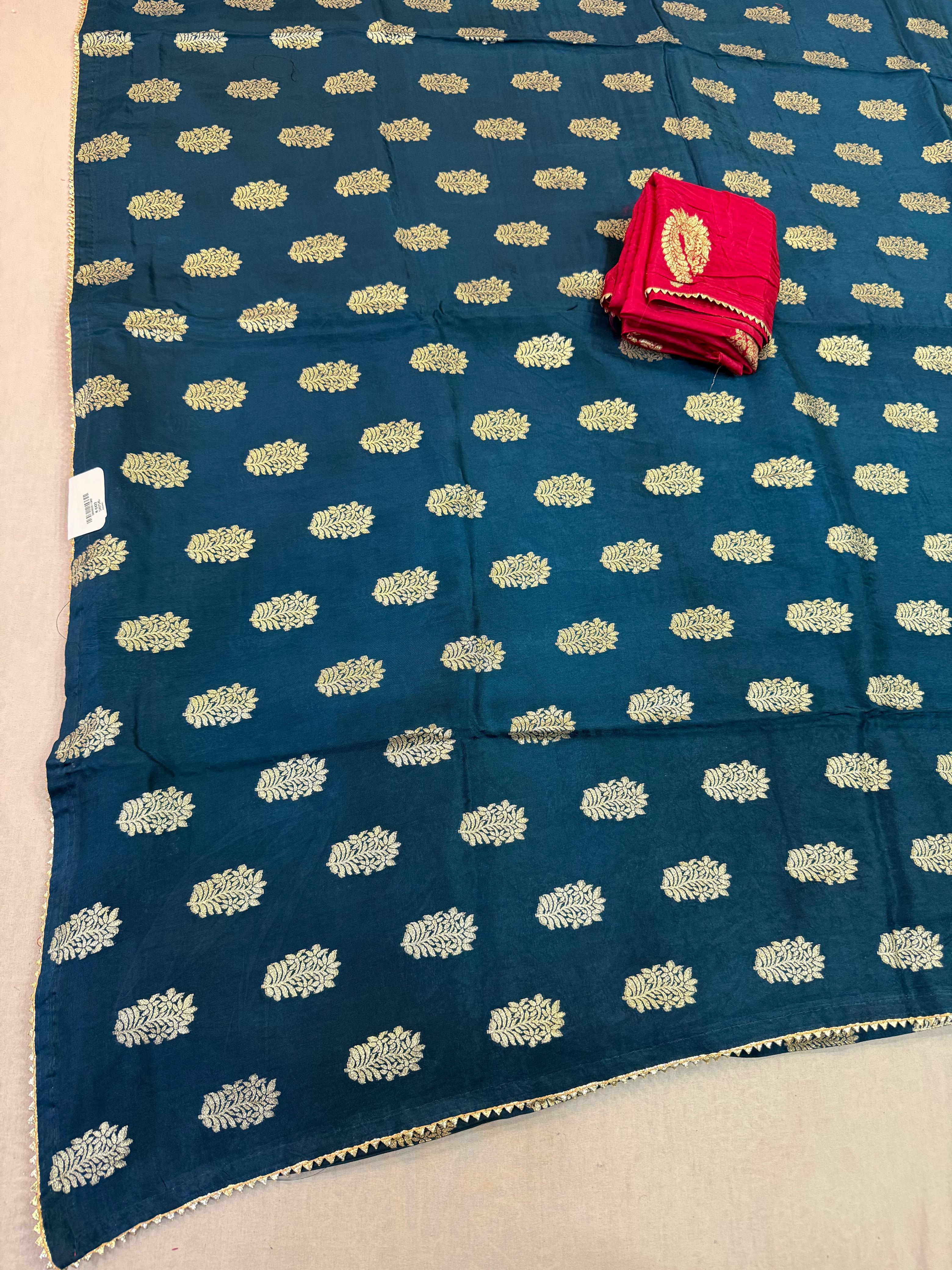 Latest Naylon Dolla Silk Saree With Weaving Work