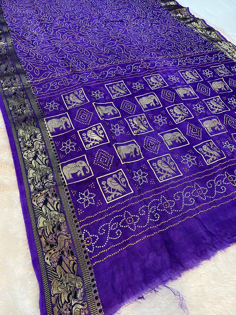 Brasso Febric Saree With Traditional Weaving Border