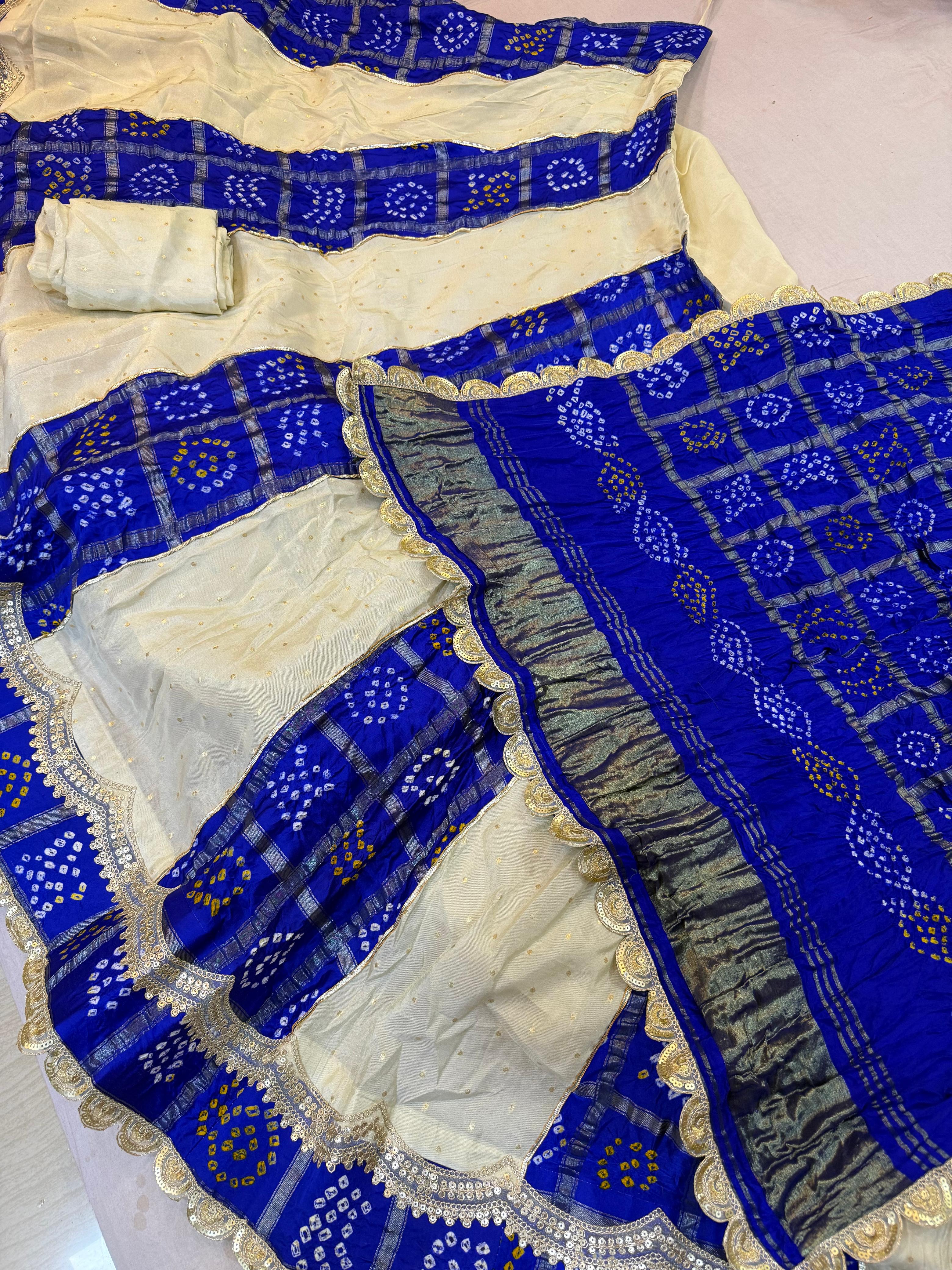 Beautiful Cosmos Febric Lehenga With Handwrok X Ghatchola Bandhani Dupatta