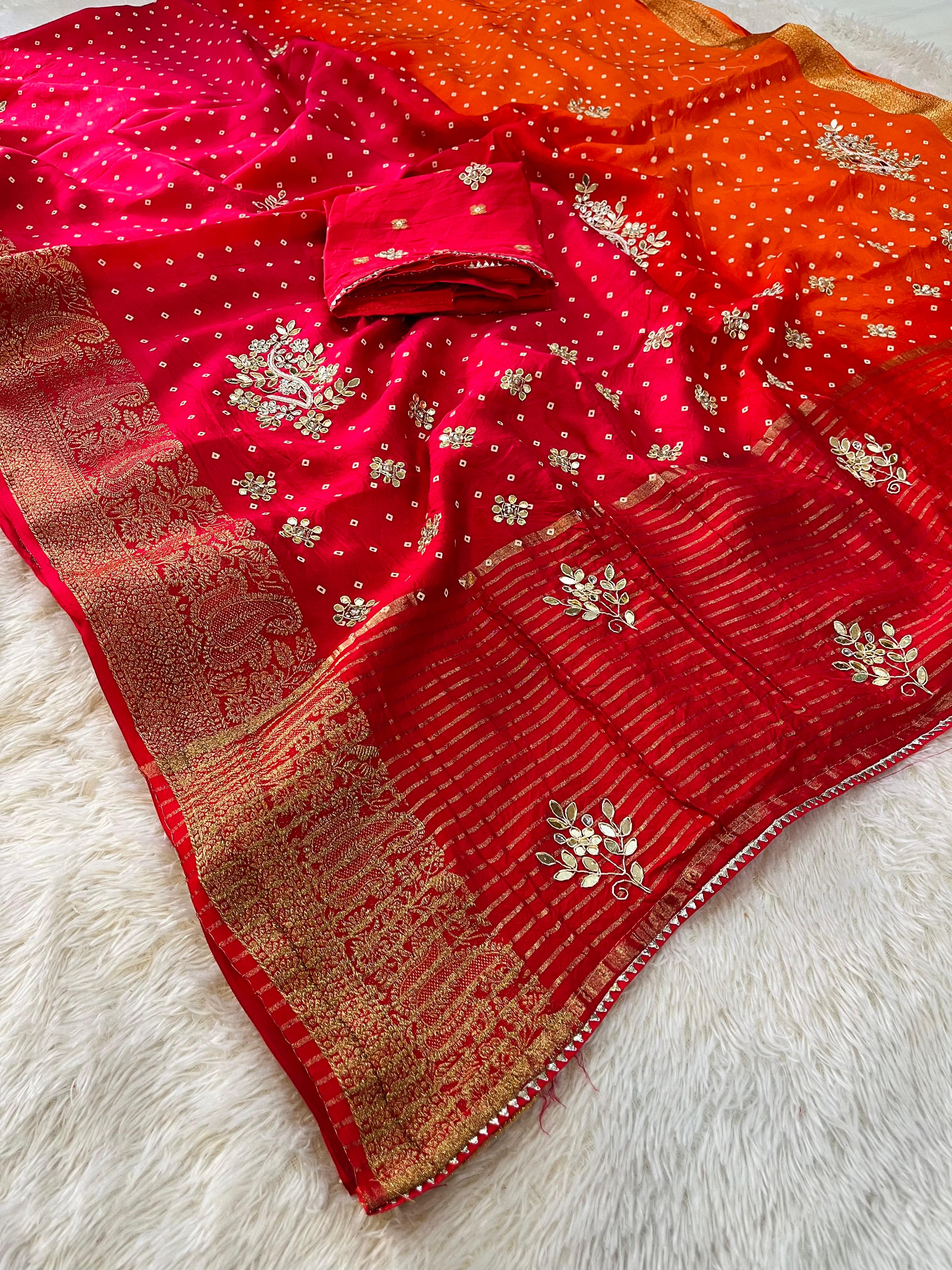 Designer Dolla Silk Saree With Handwork