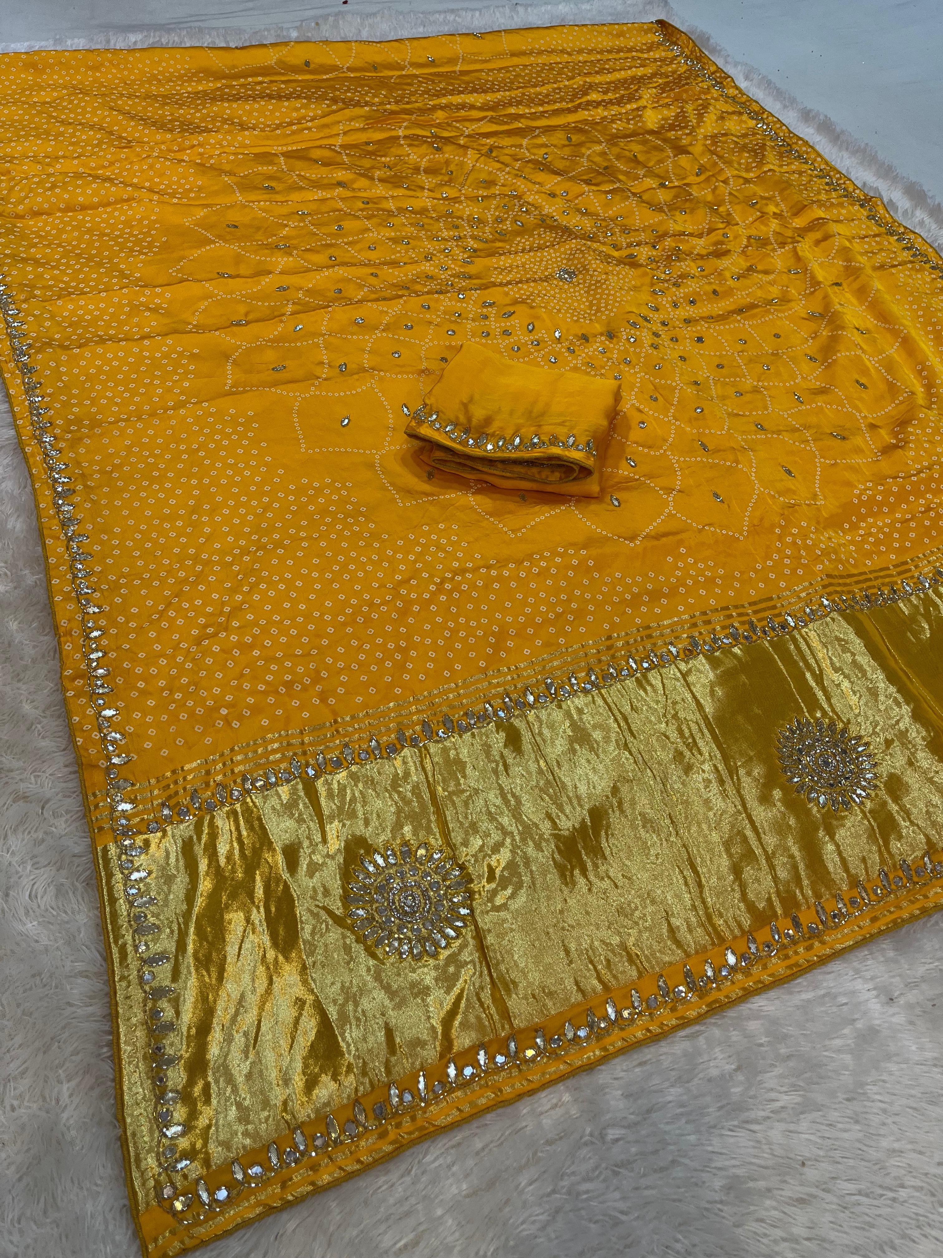 Designer Modal Silk Saree With Handwork