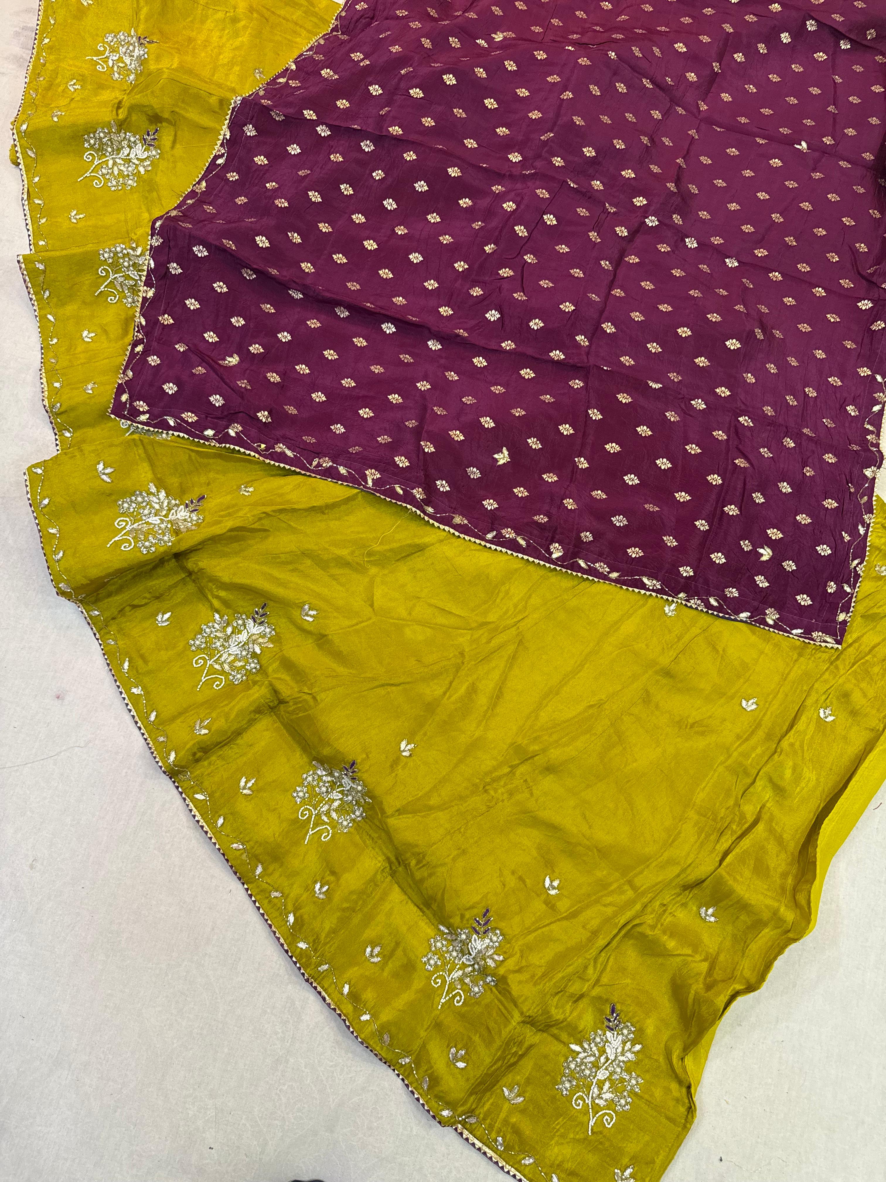 Designer Cosmos Febric Lehenga With Handwork X Dolla Silk Dupatta