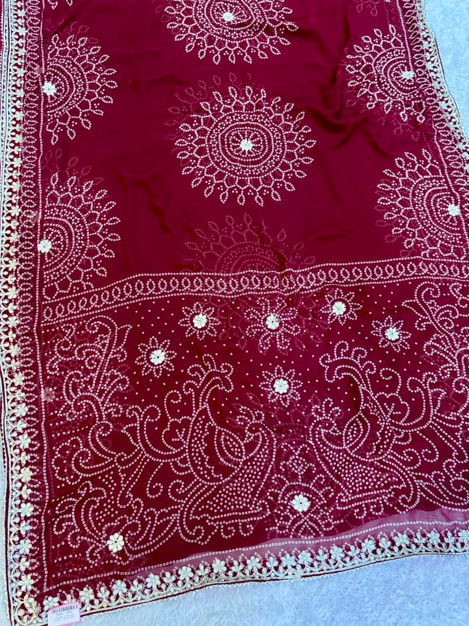 Designer Georgette Saree with Gottapatti Work