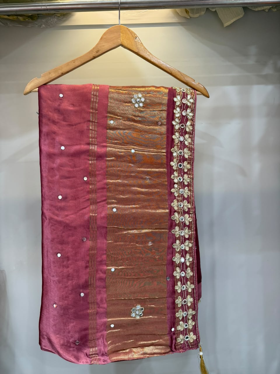 Designer Modal Silk Saree With Handwork